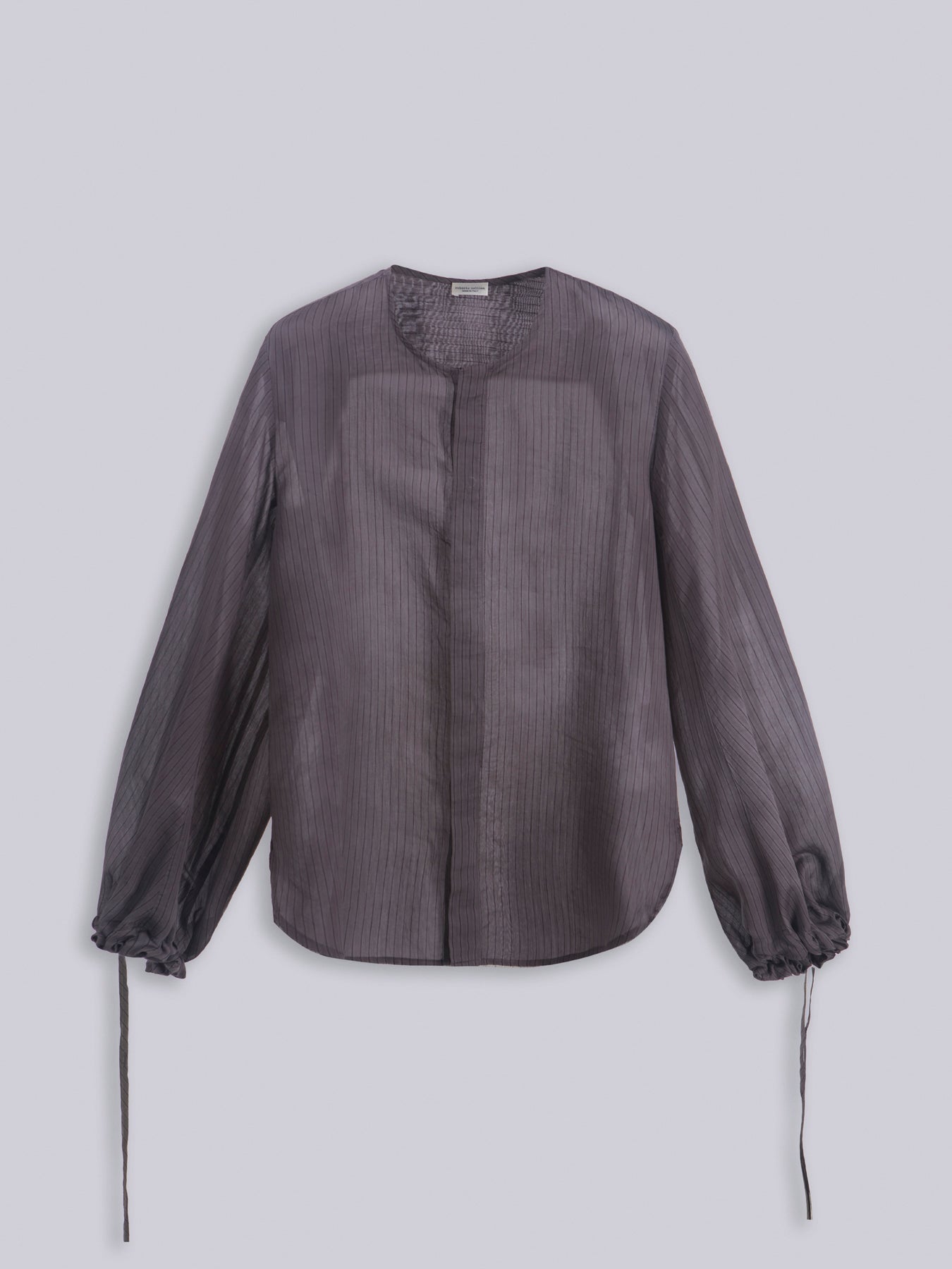 Camicia over con coulisse nelle maniche