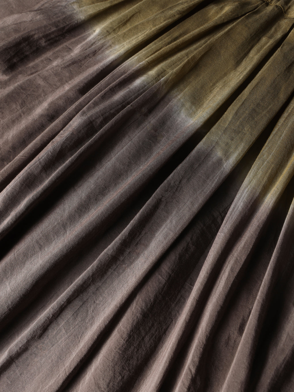 Gonna ampia a pieghe tie-dye