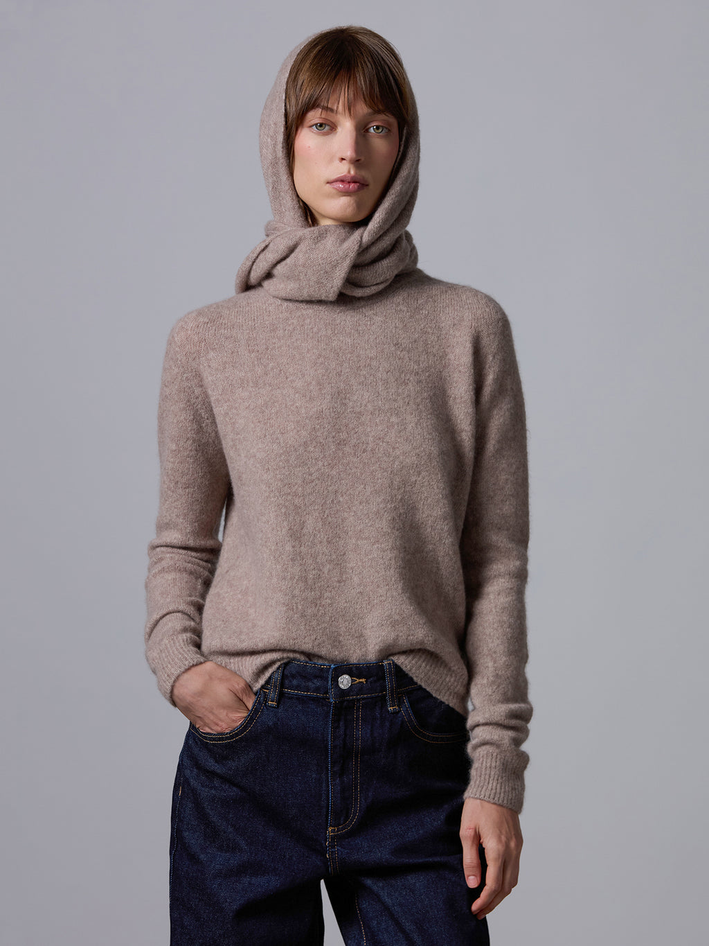 Bandana in cashmere e seta