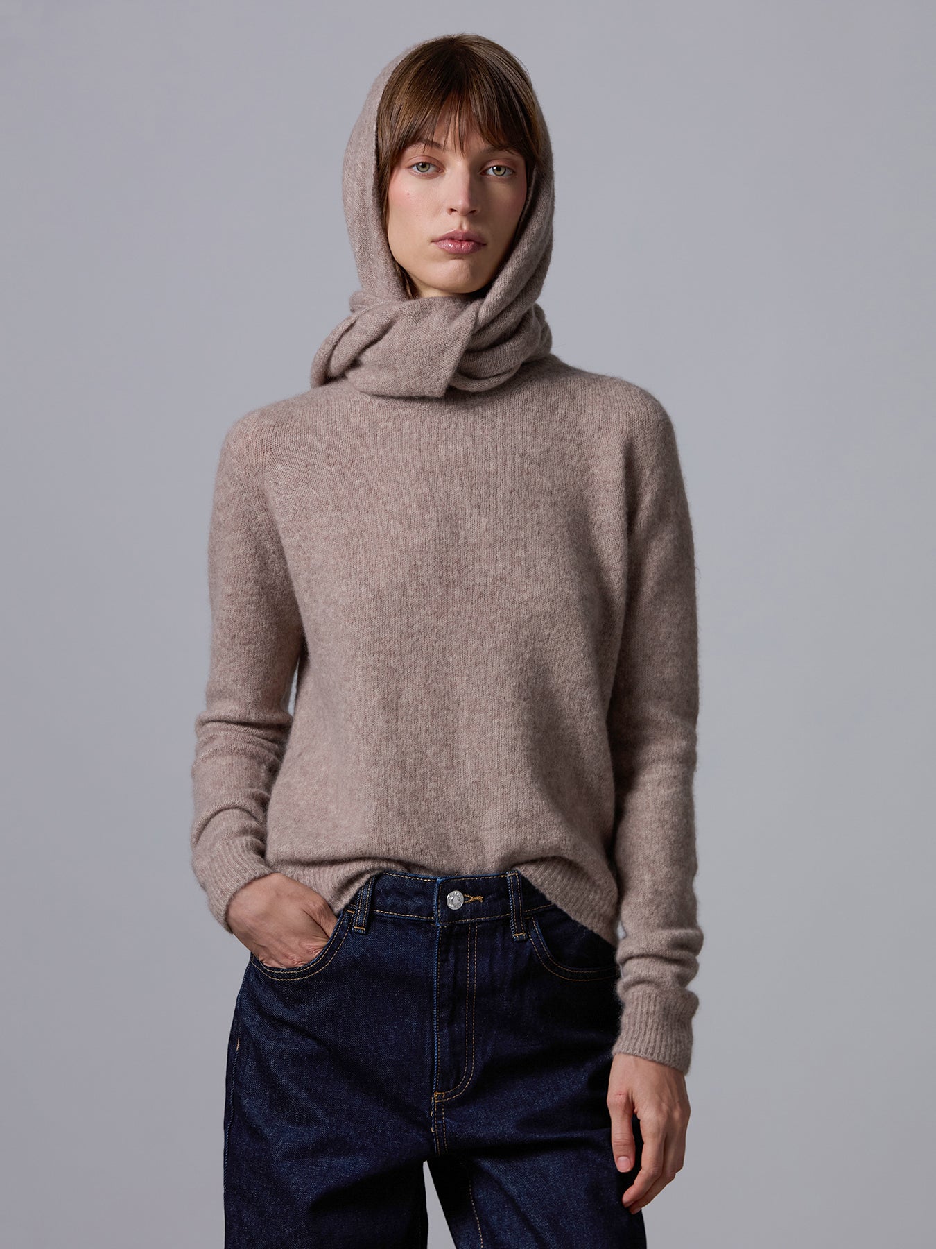 Bandana in cashmere e seta