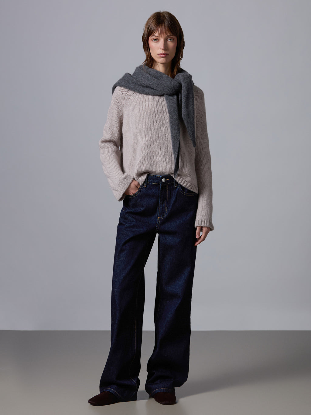 Bandana in cashmere e seta