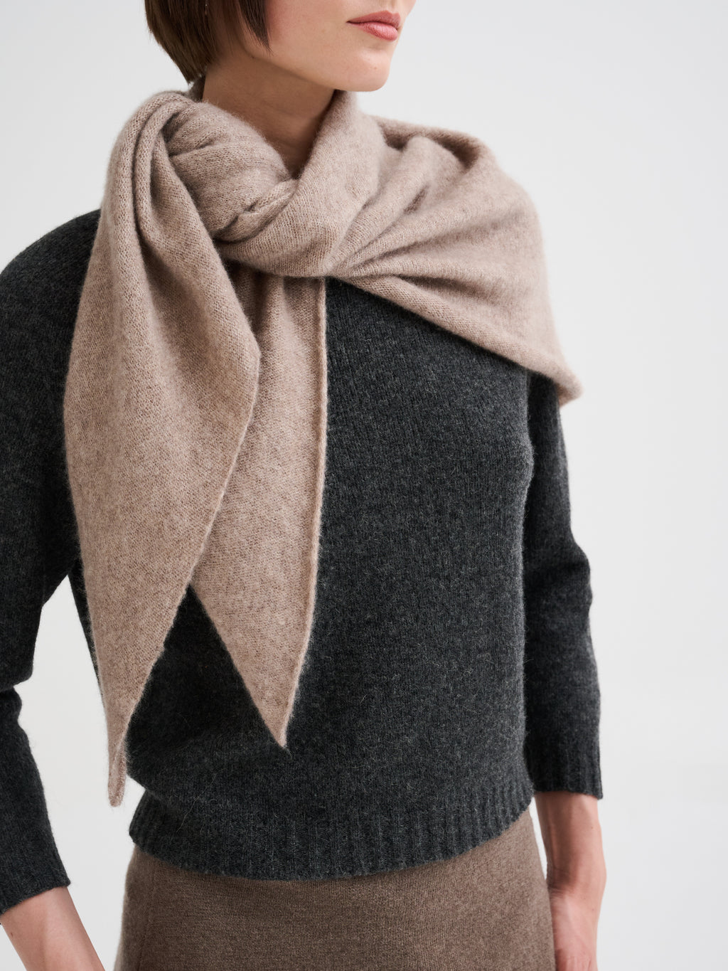 Bandana in cashmere e seta