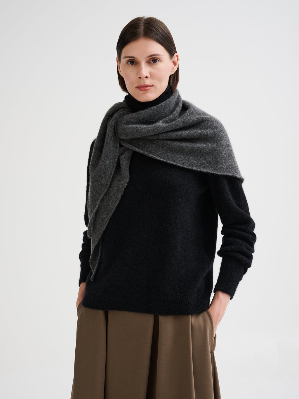 Bandana in cashmere e seta