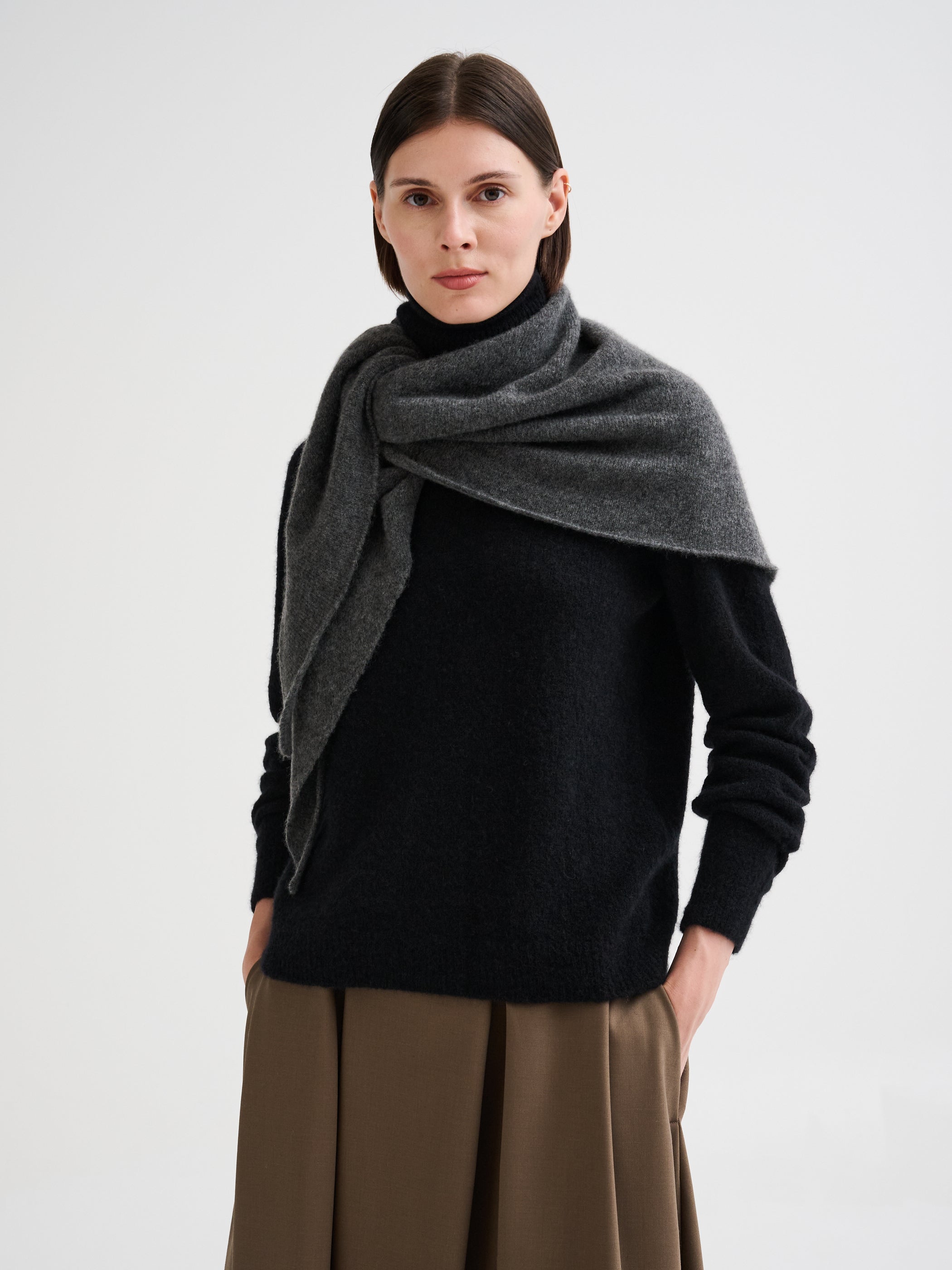 Bandana in cashmere e seta