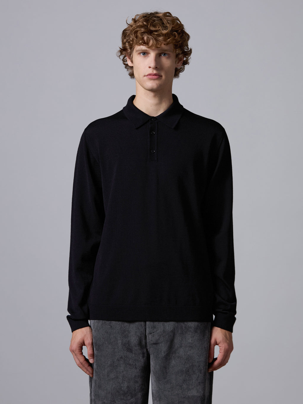 Polo in lana merino