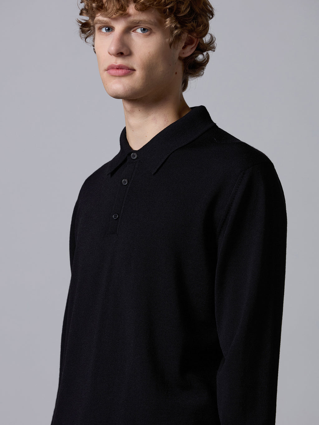 Polo in lana merino