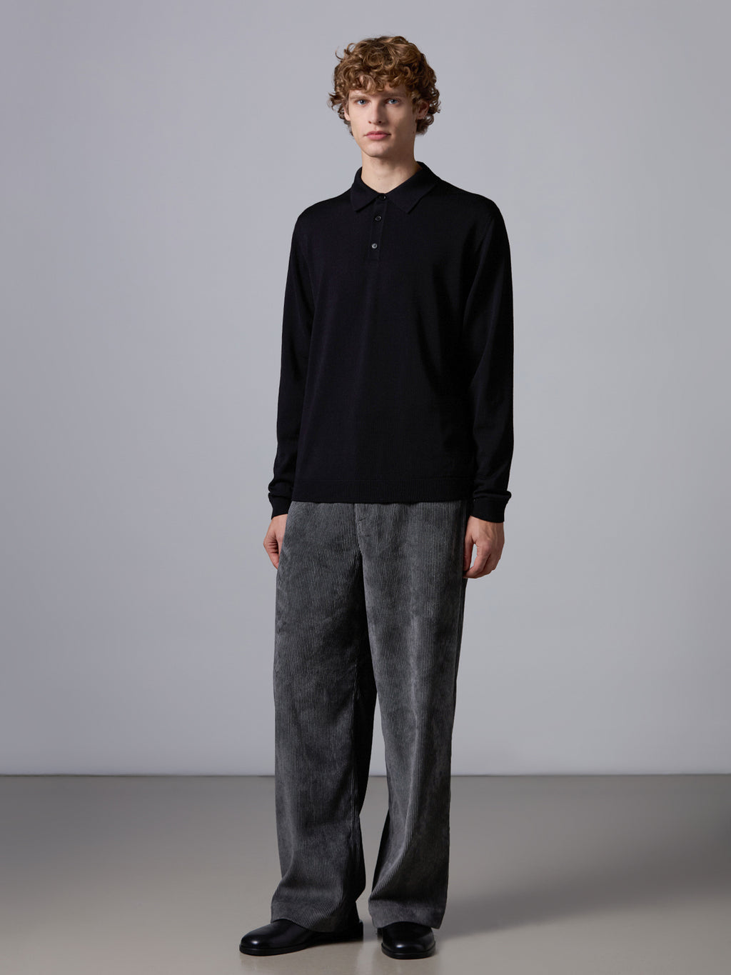 Polo in lana merino
