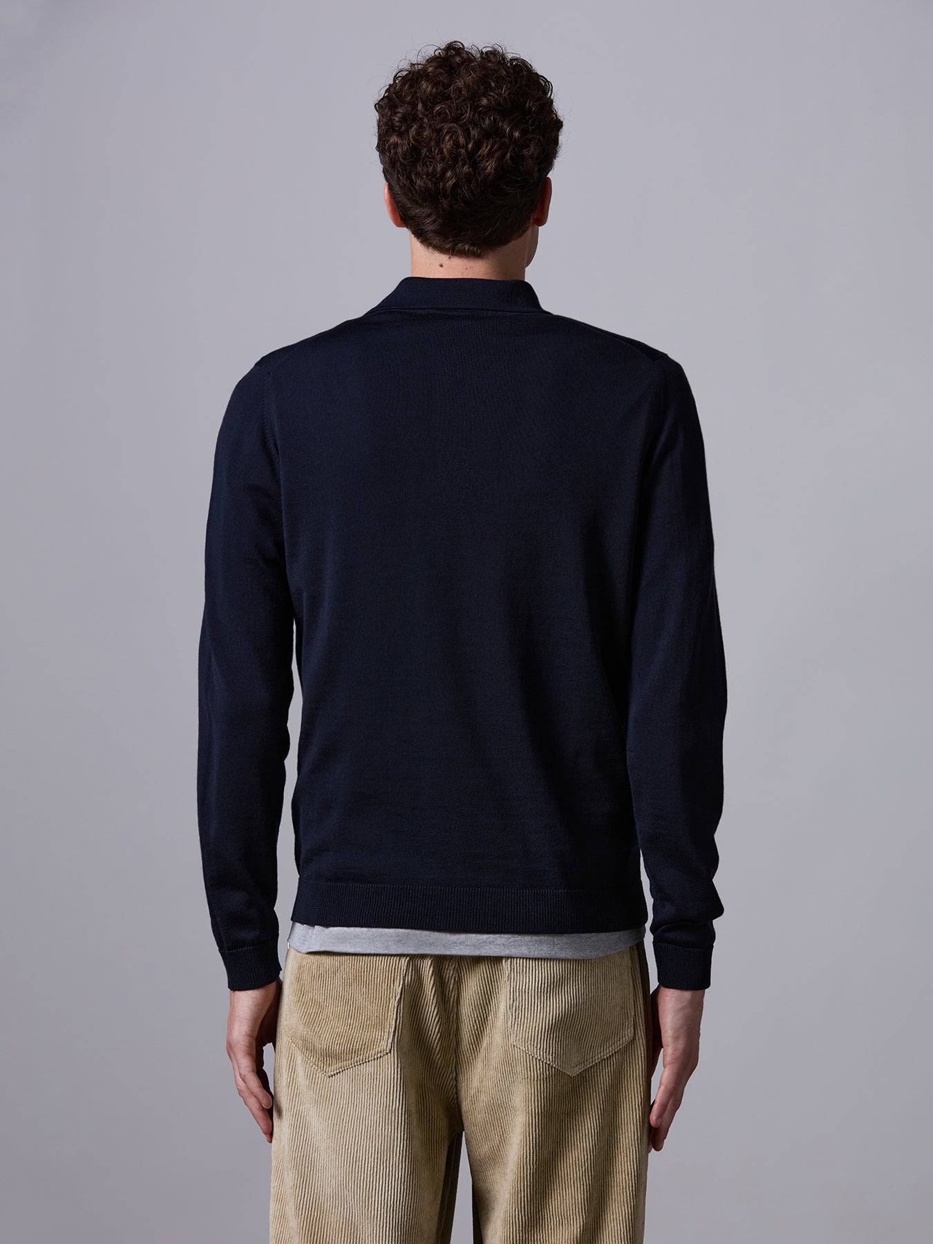Polo in lana merino