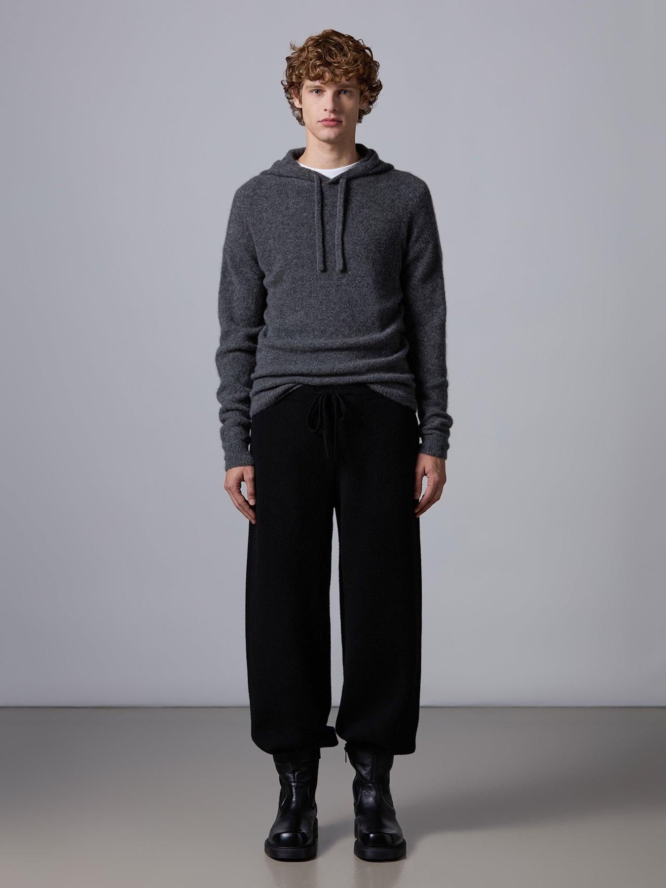 Felpa in cashmere e seta