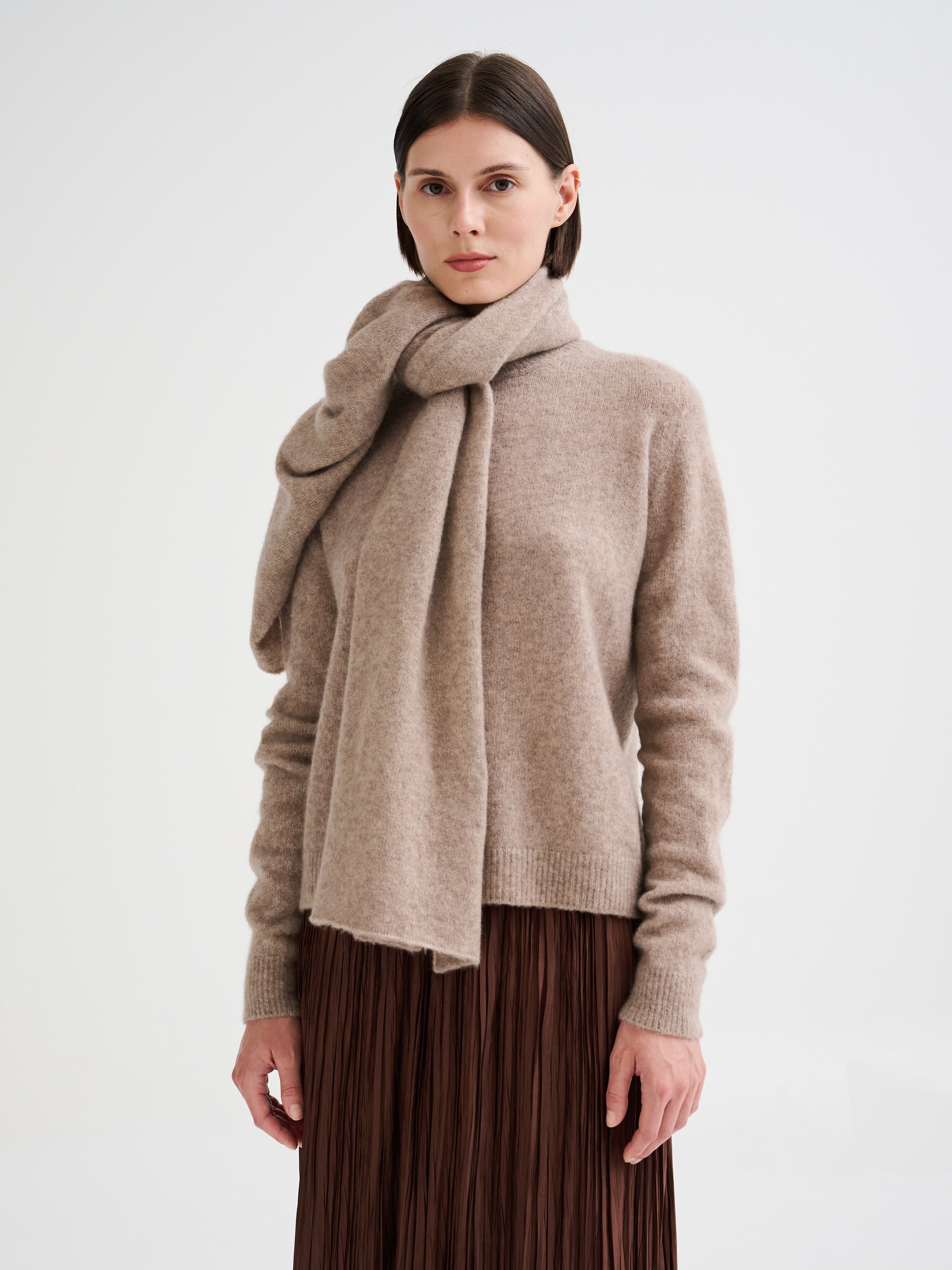 Sciarpa in cashmere e seta