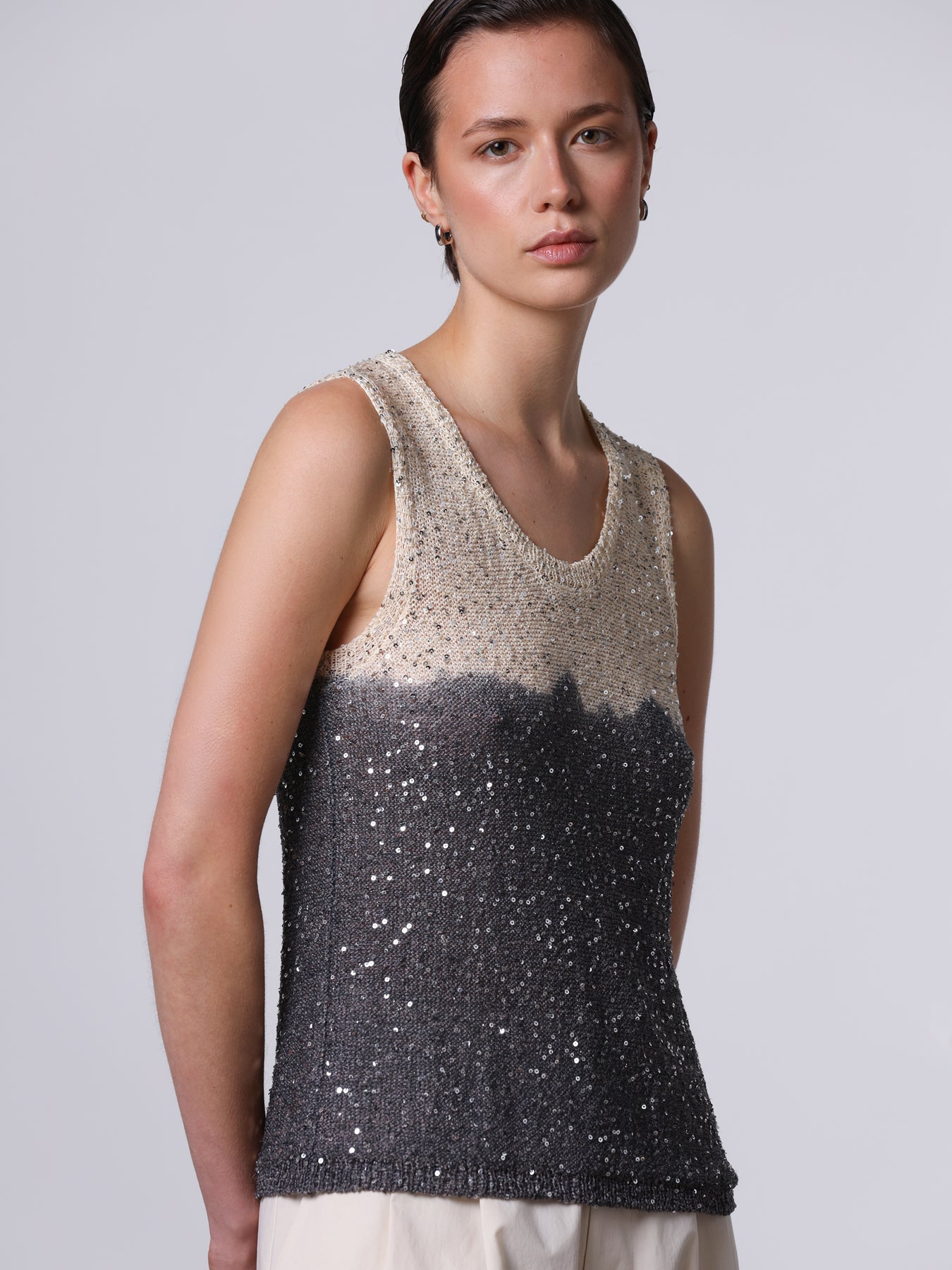 Top con paillettes