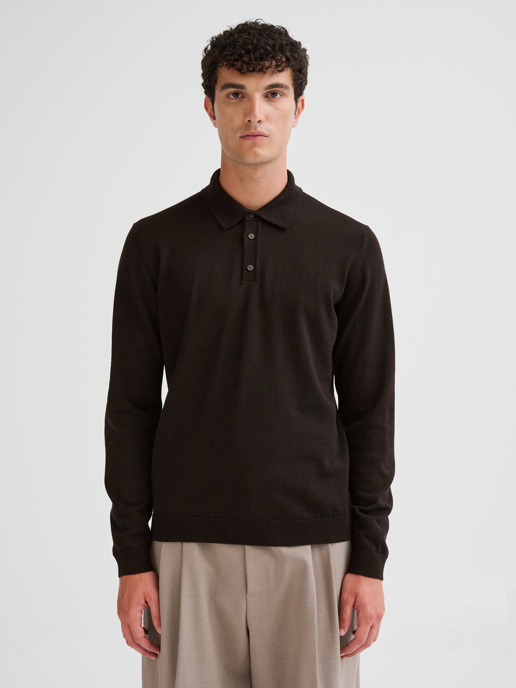 Polo in lana merino
