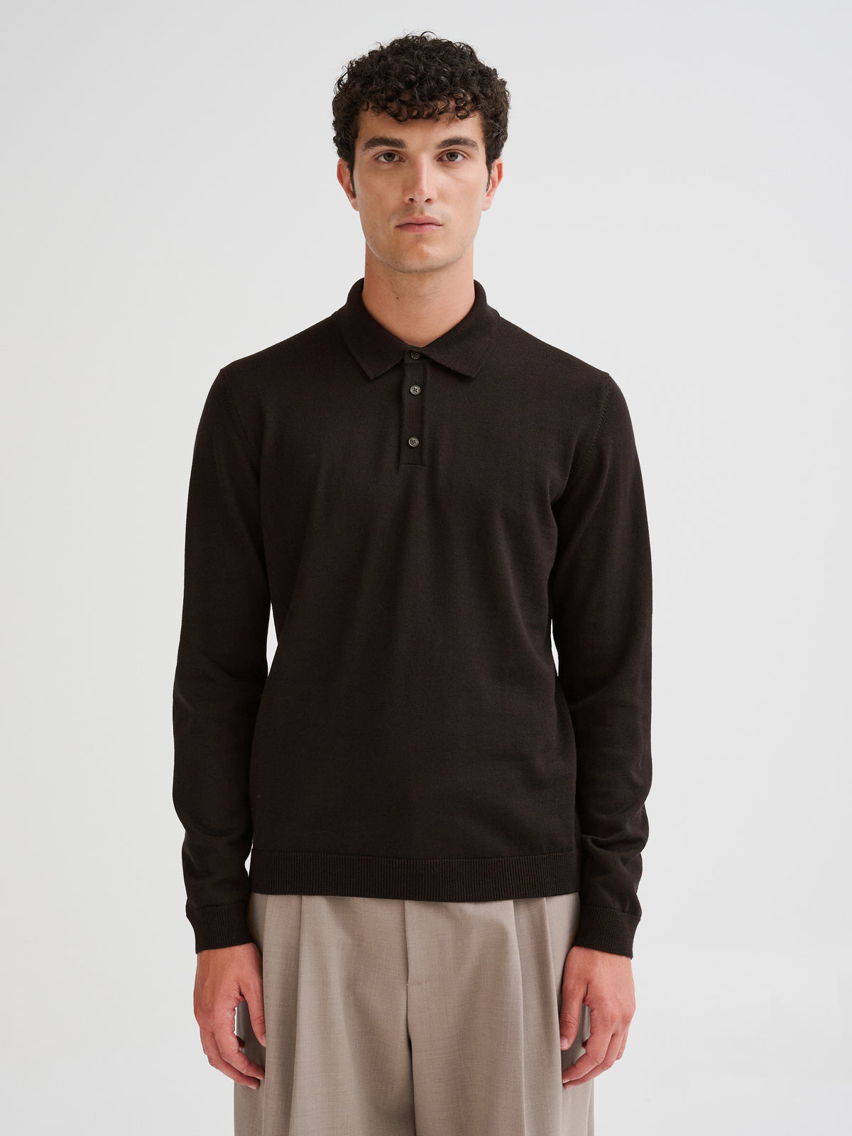 Polo in lana merino