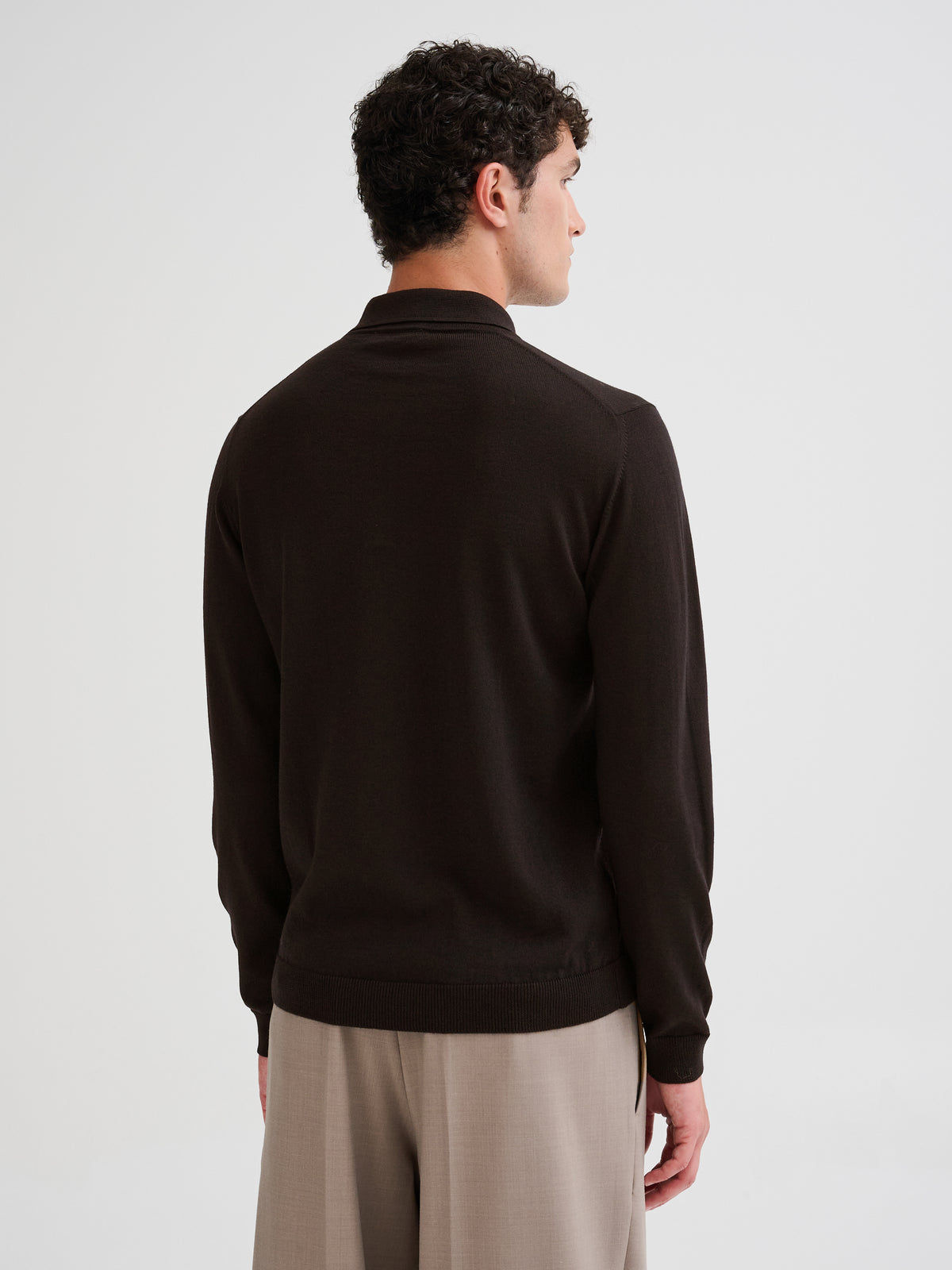 Polo in lana merino