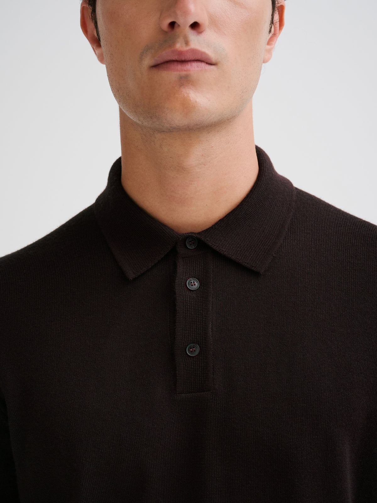 Polo in lana merino