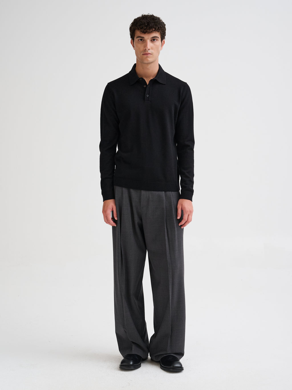 Polo in lana merino