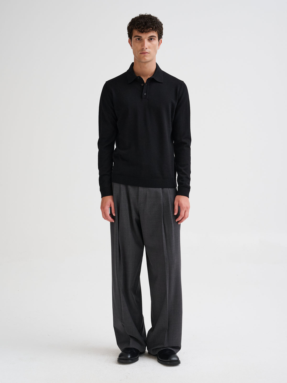 Polo in lana merino