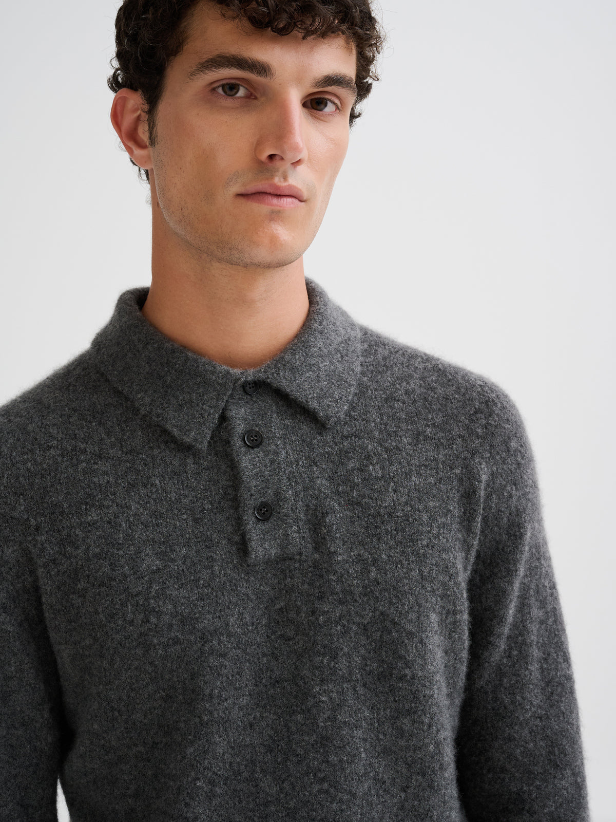 Polo in cashmere e seta