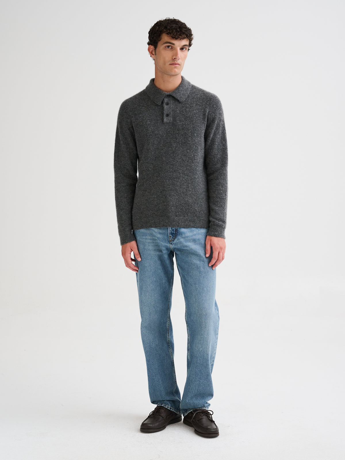 Polo in cashmere e seta