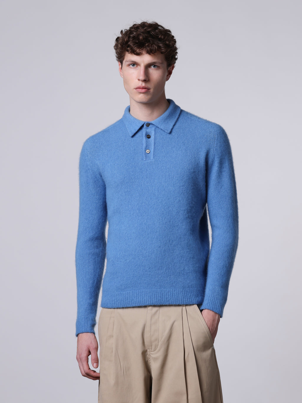 Polo in cashmere e seta