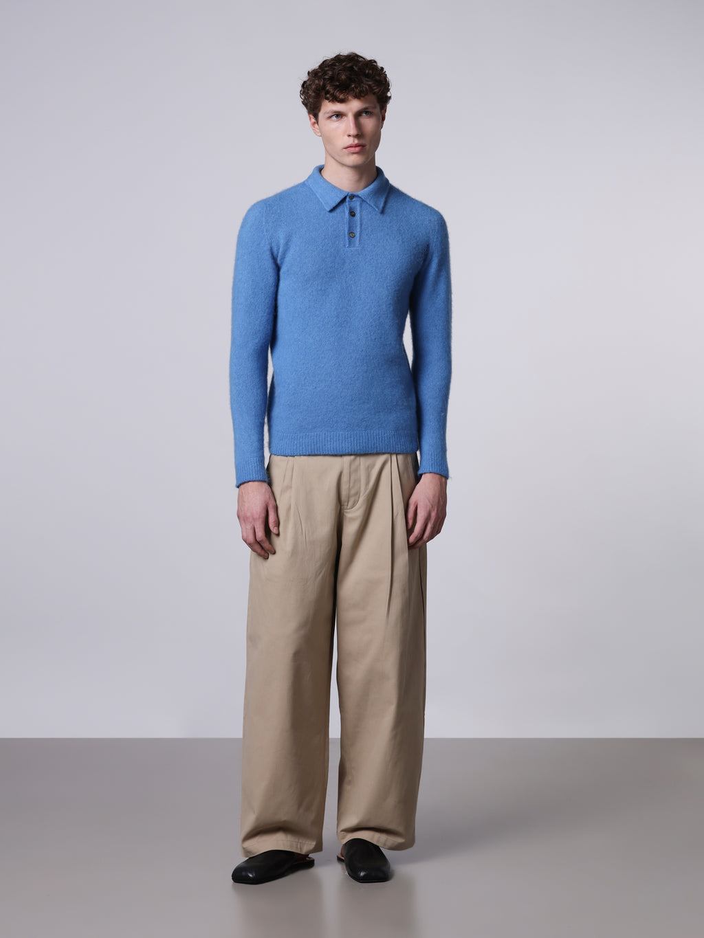 Polo in cashmere e seta