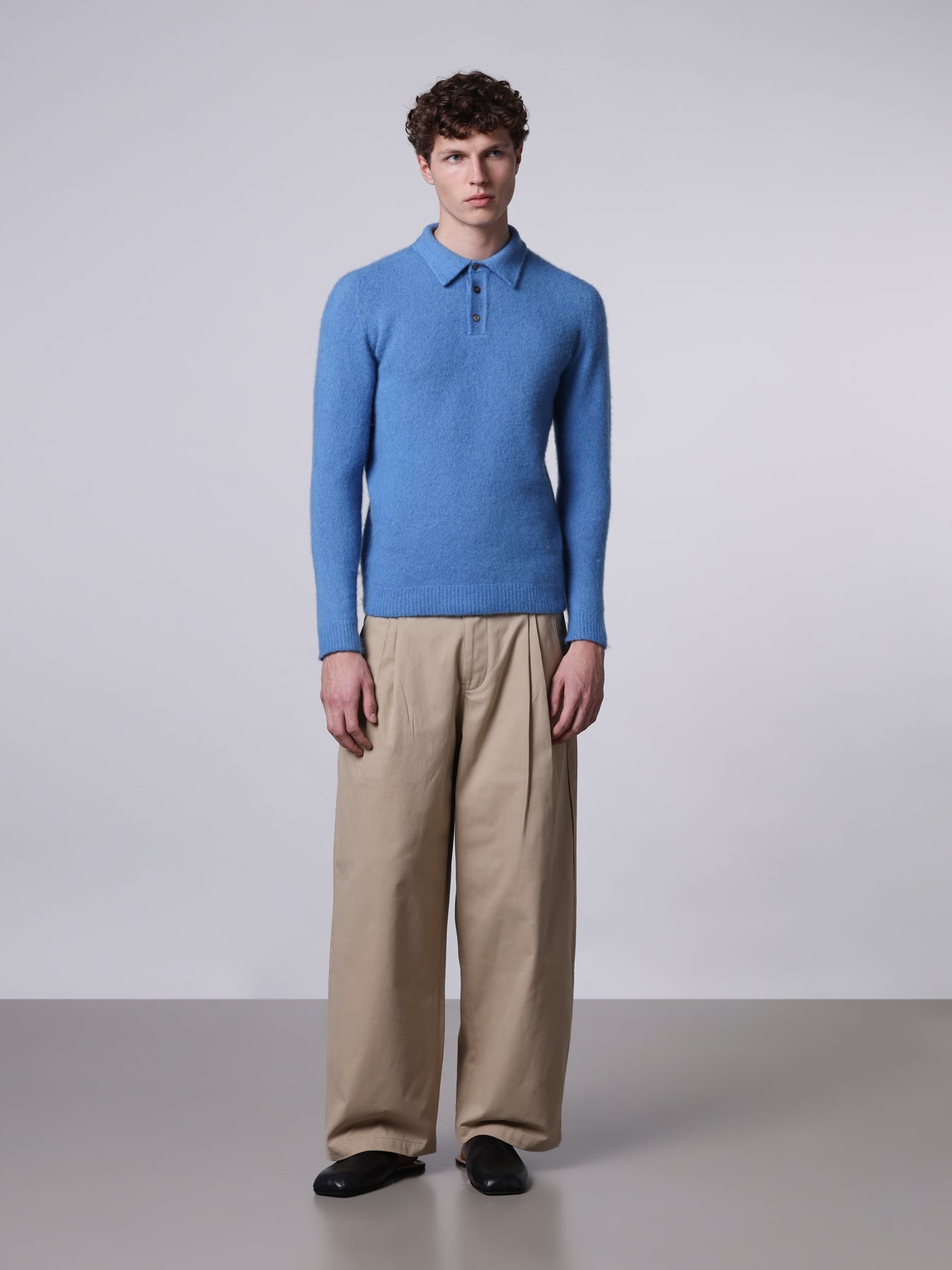 Polo in cashmere e seta