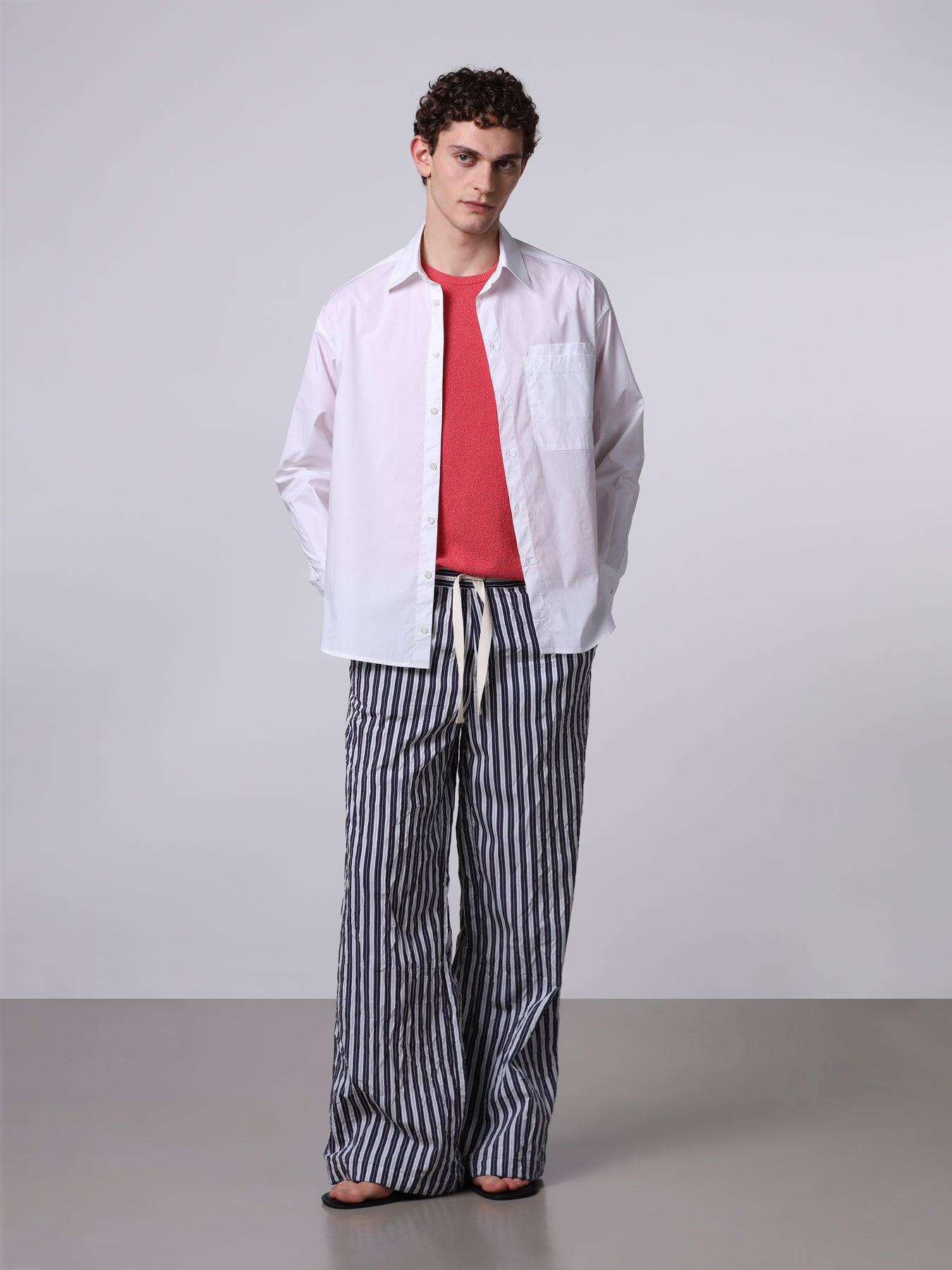 Pantalone over stropicciato