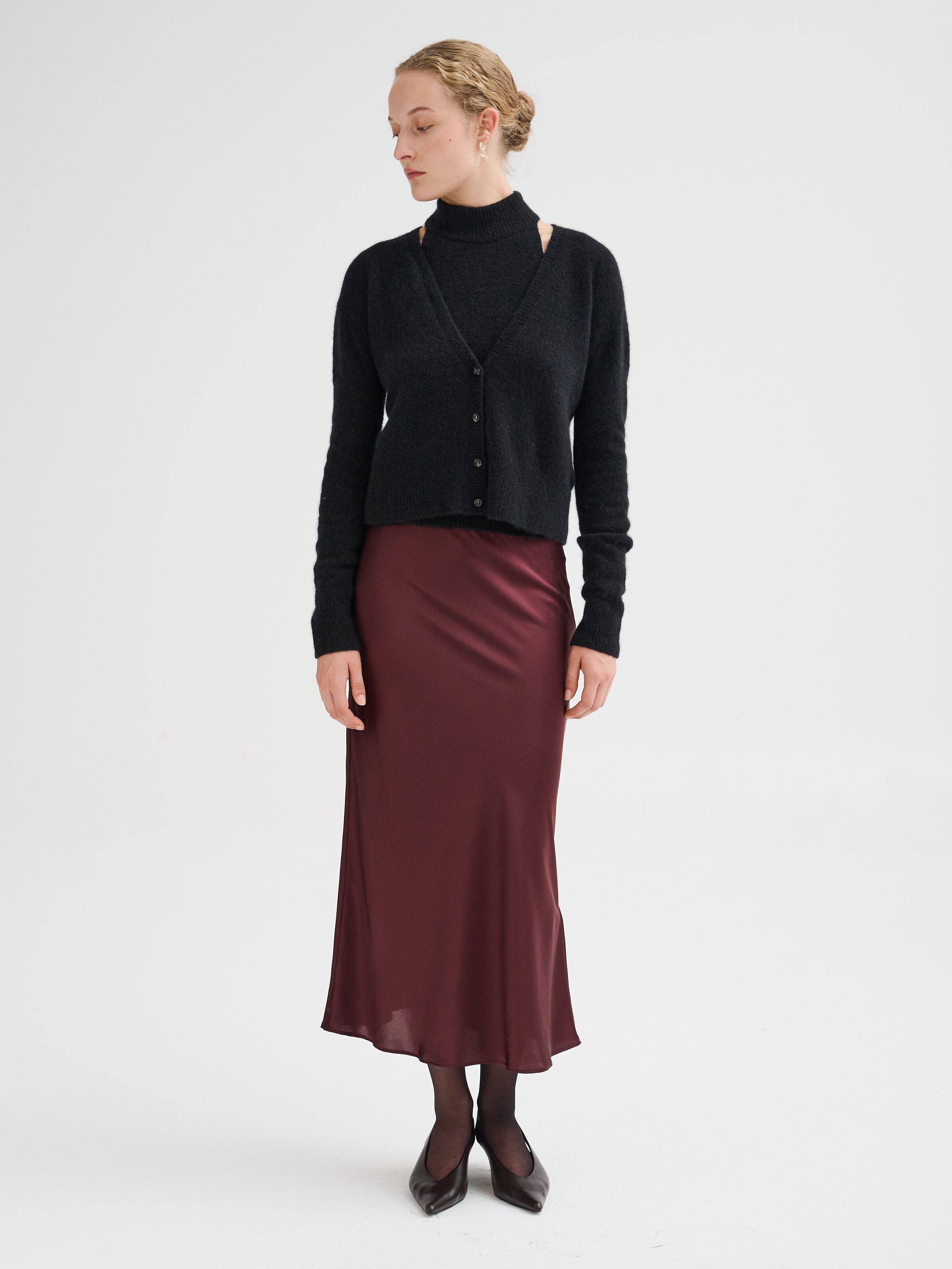 Top dlcevita in cashmere e seta