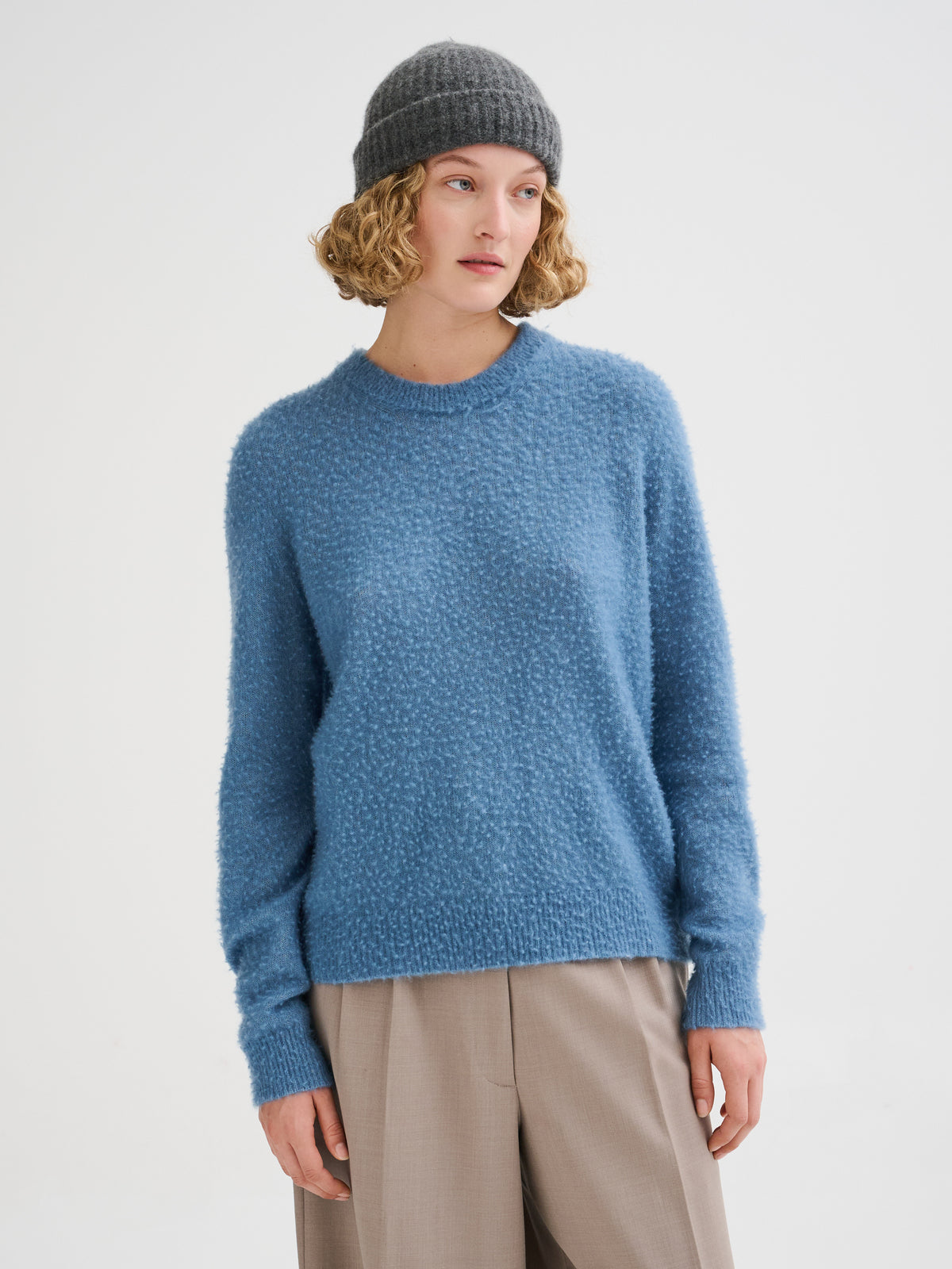 Berretto in cashmere e seta