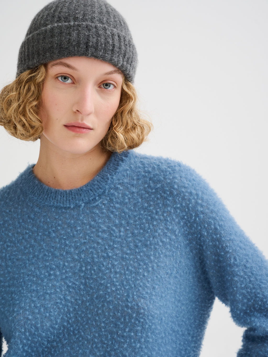 Berretto in cashmere e seta