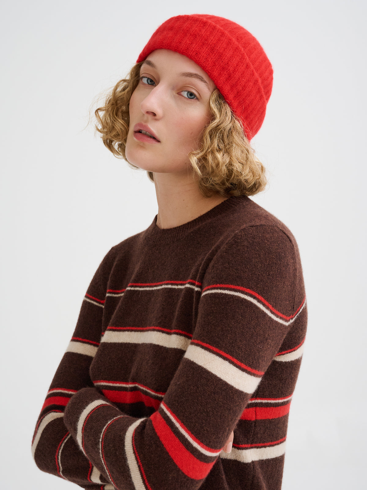 Berretto in cashmere e seta