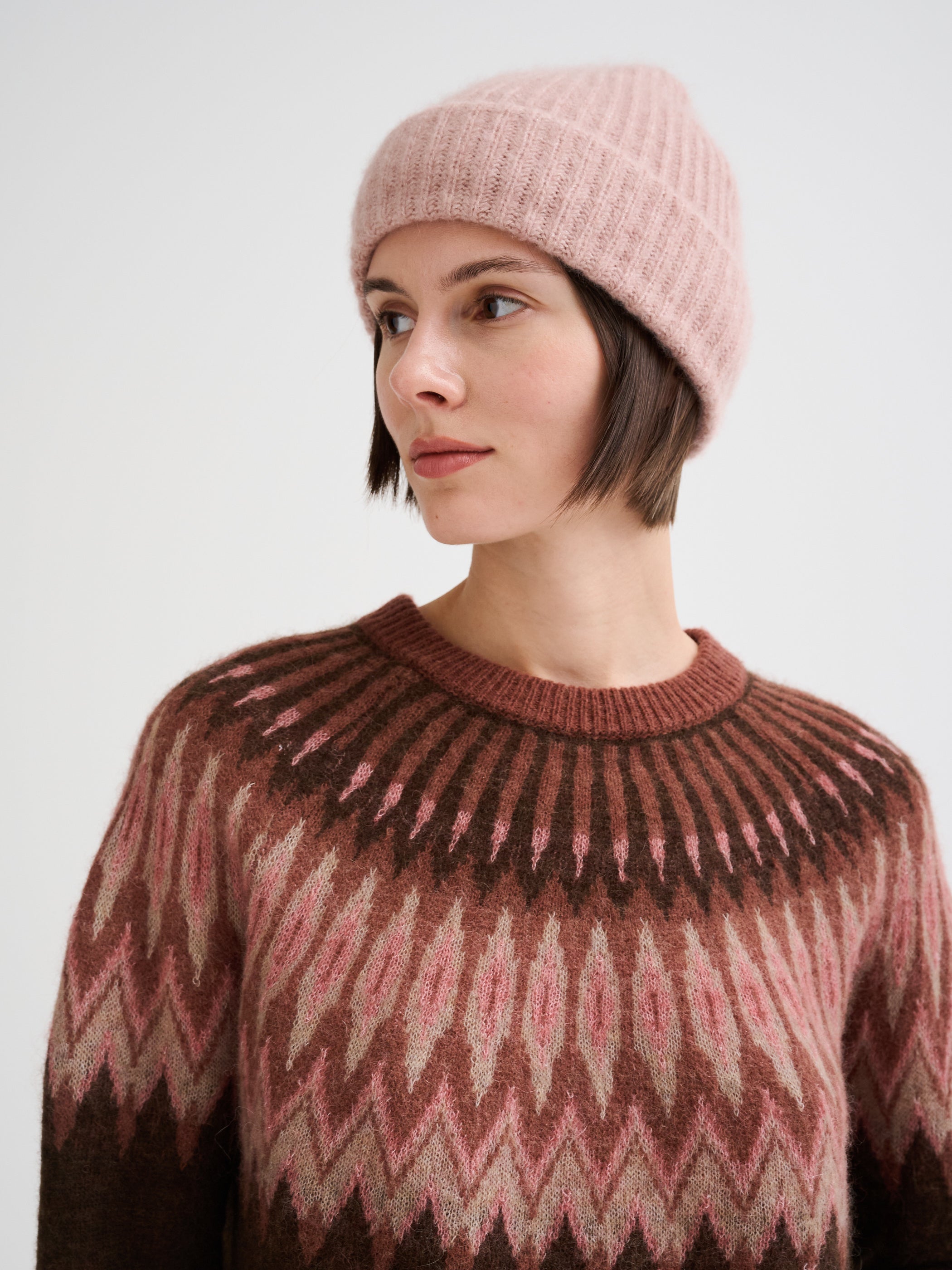 Berretto in cashmere e seta