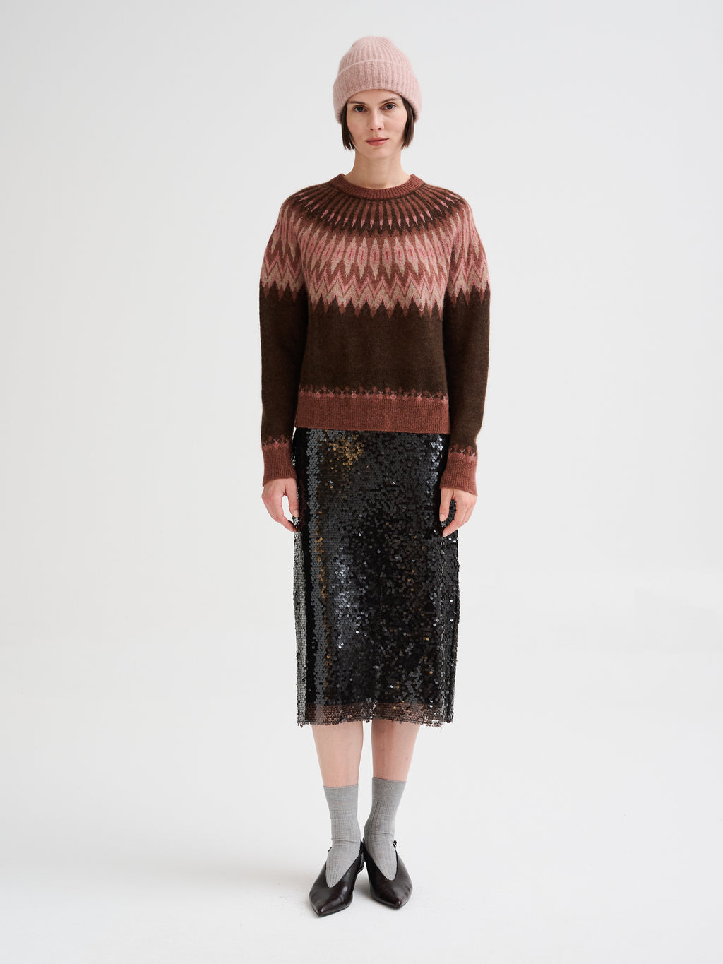 Berretto in cashmere e seta