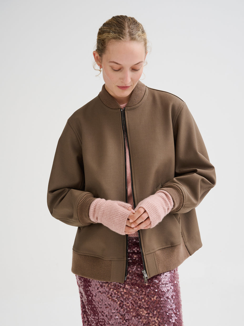 Guantini in cashmere e seta