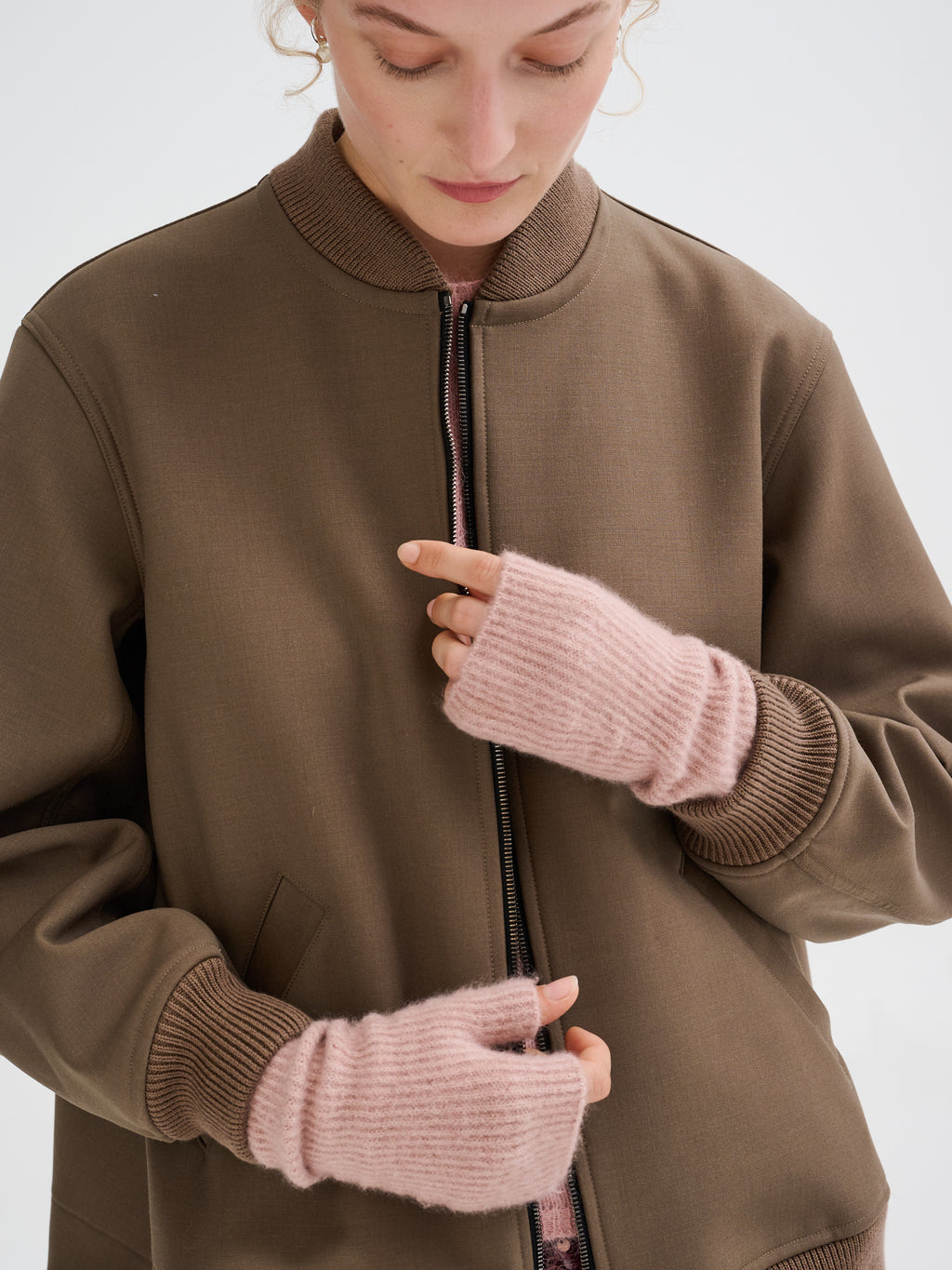 Guantini in cashmere e seta