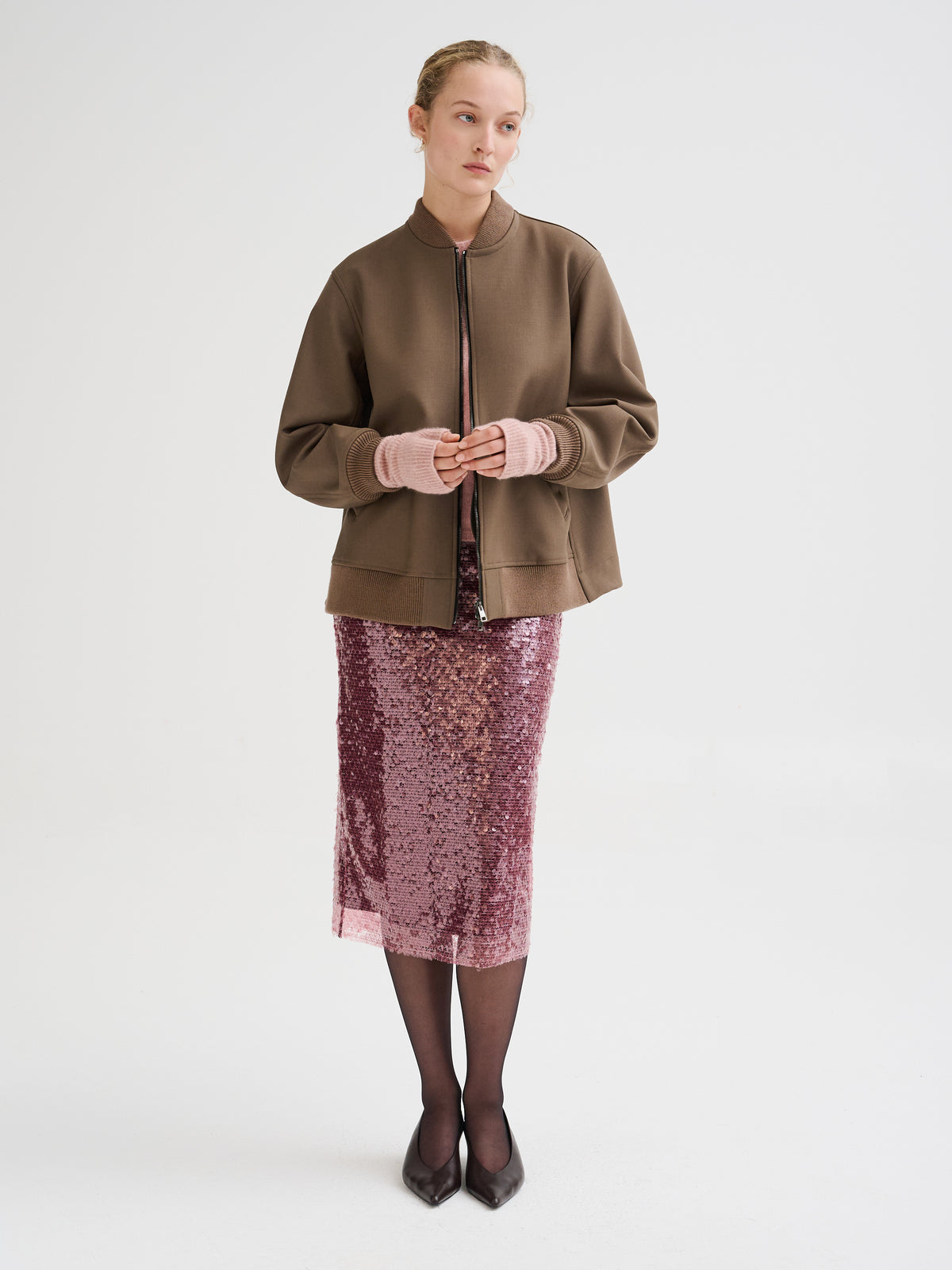 Guantini in cashmere e seta