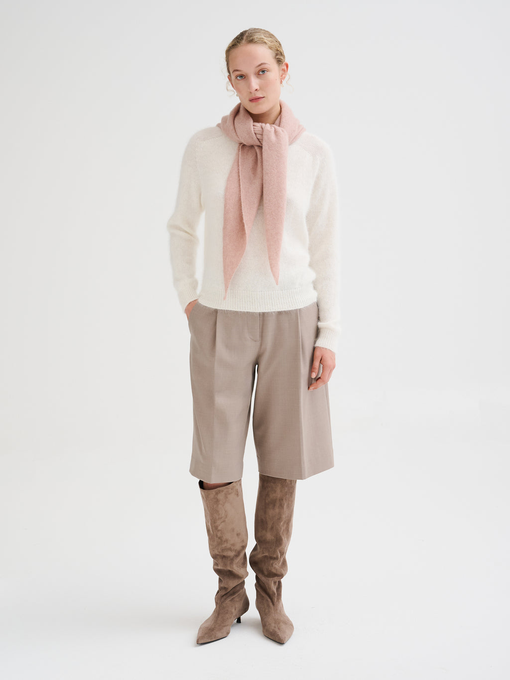 Bandana in cashmere e seta