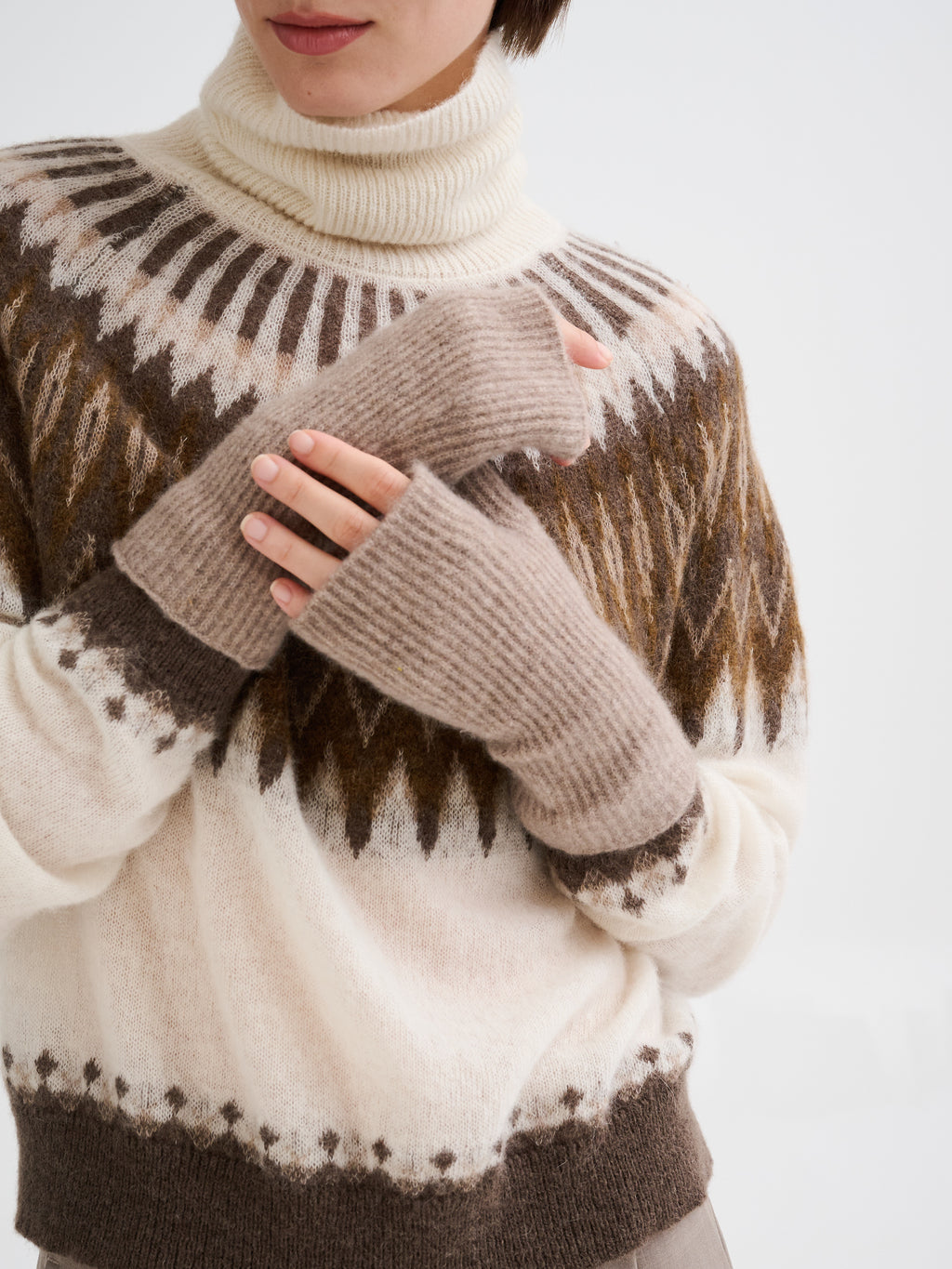 Guantini in cashmere e seta