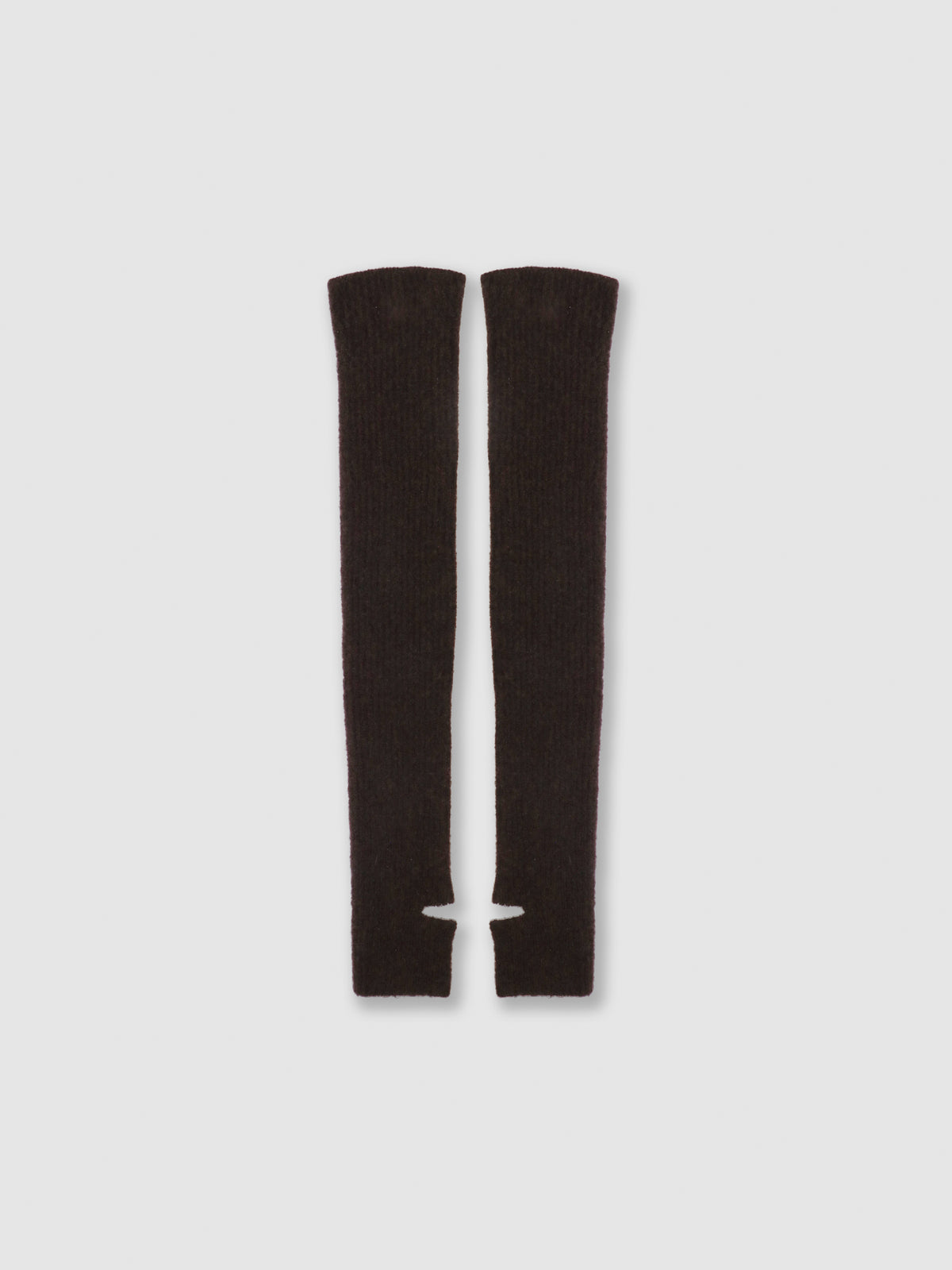Manicotti lunghi in cashmere e seta