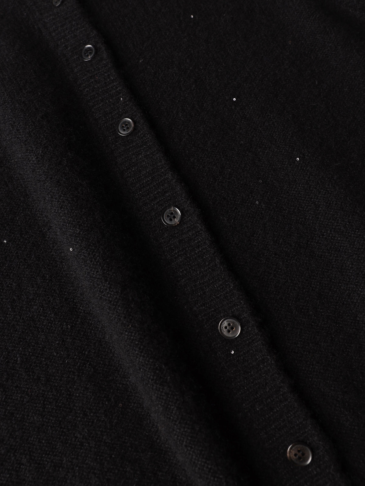 Cardigan boxy con micro paillettes