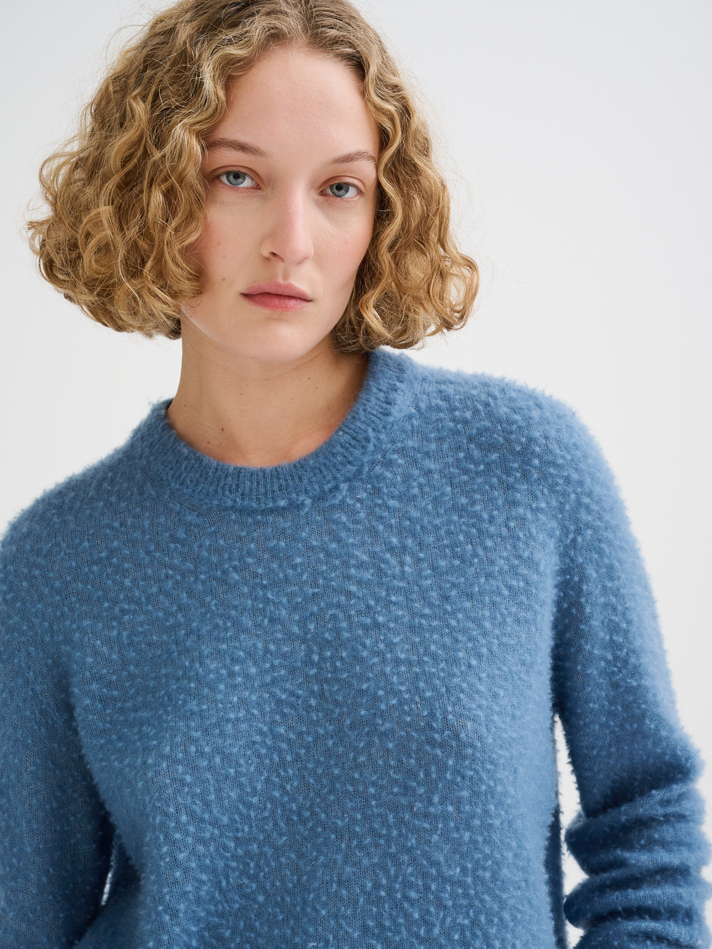 Maglia effetto Casentino in cashmere e seta