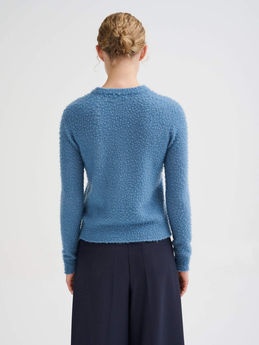 Maglia effetto Casentino con scollo a V