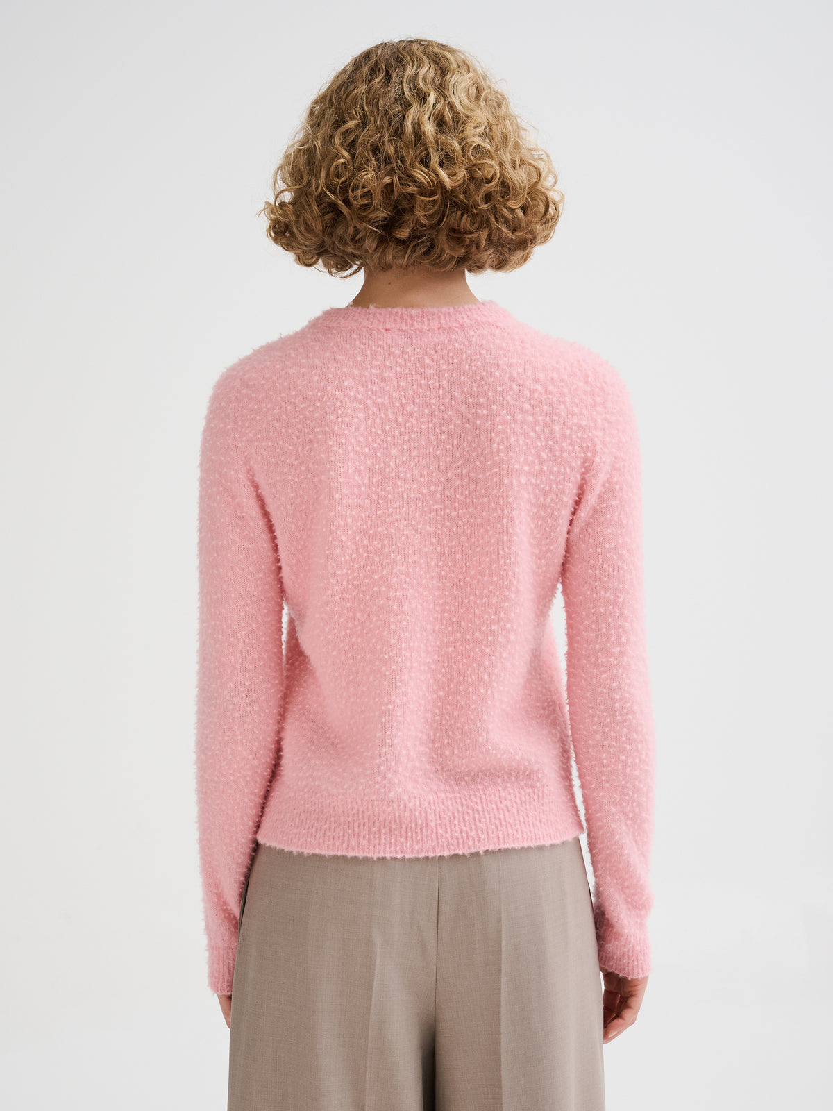 Maglia effetto Casentino con scollo a V