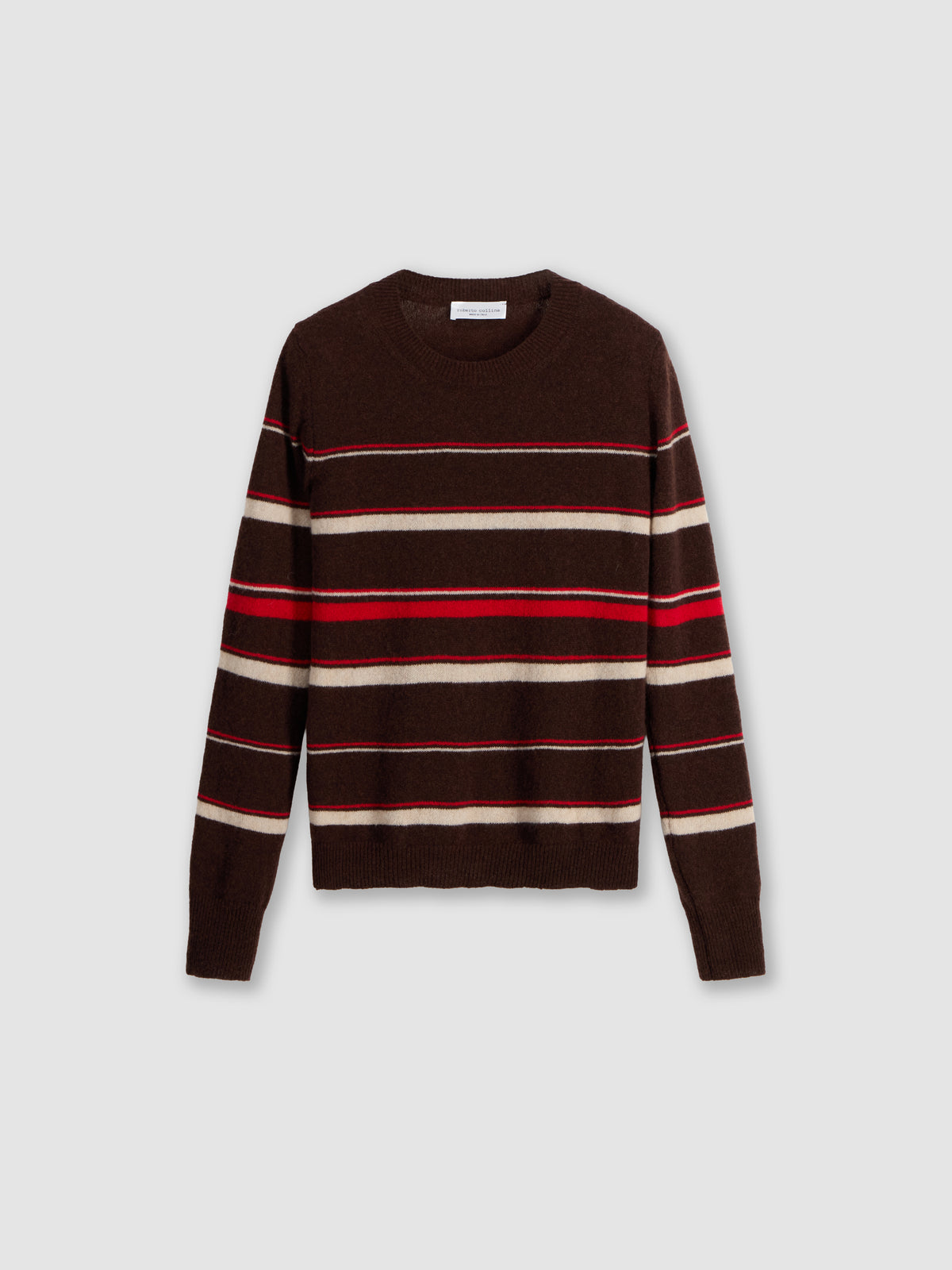 Maglia a righe in cashmere e seta