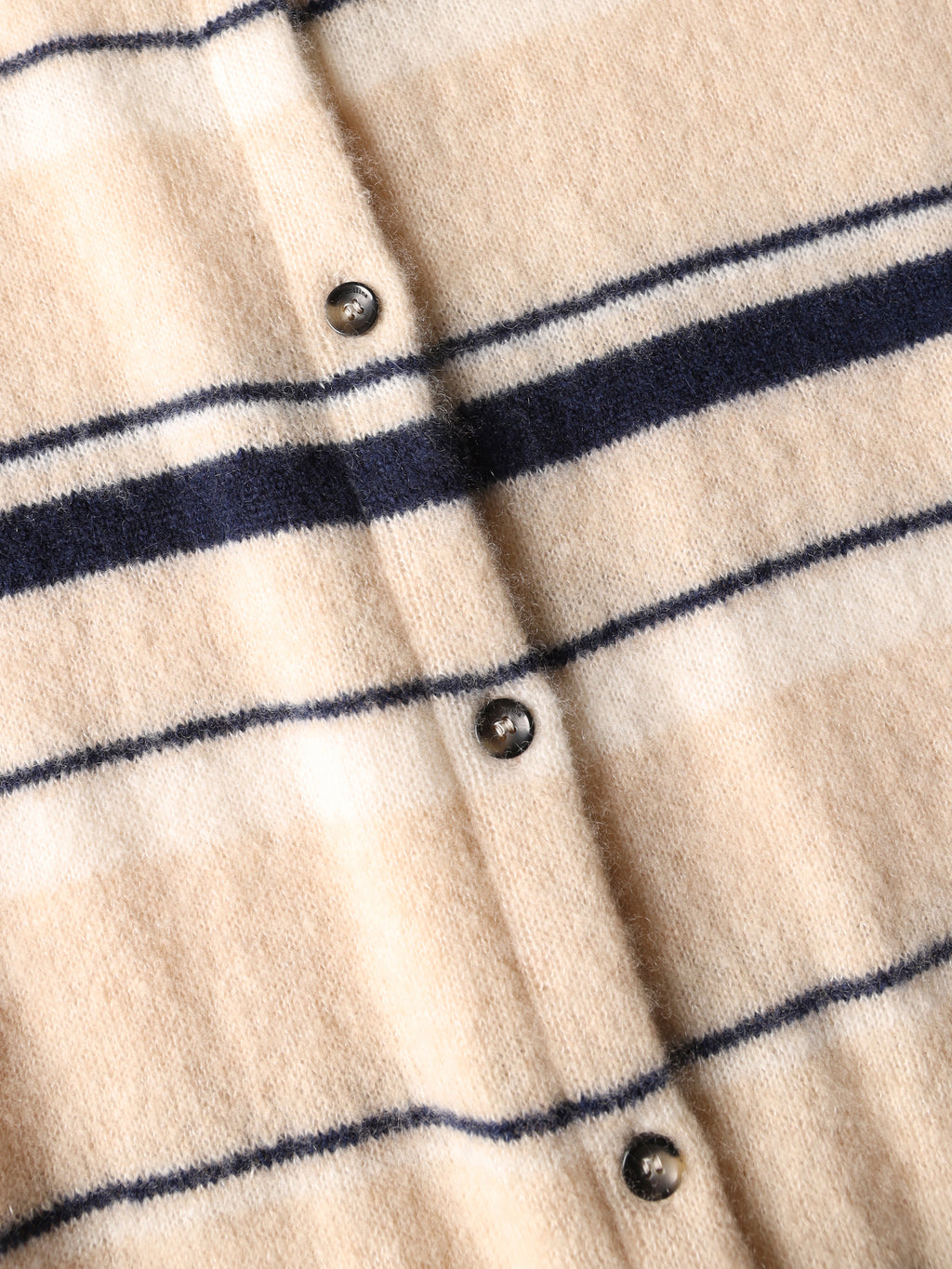 Camicia a righe in cashmere e seta