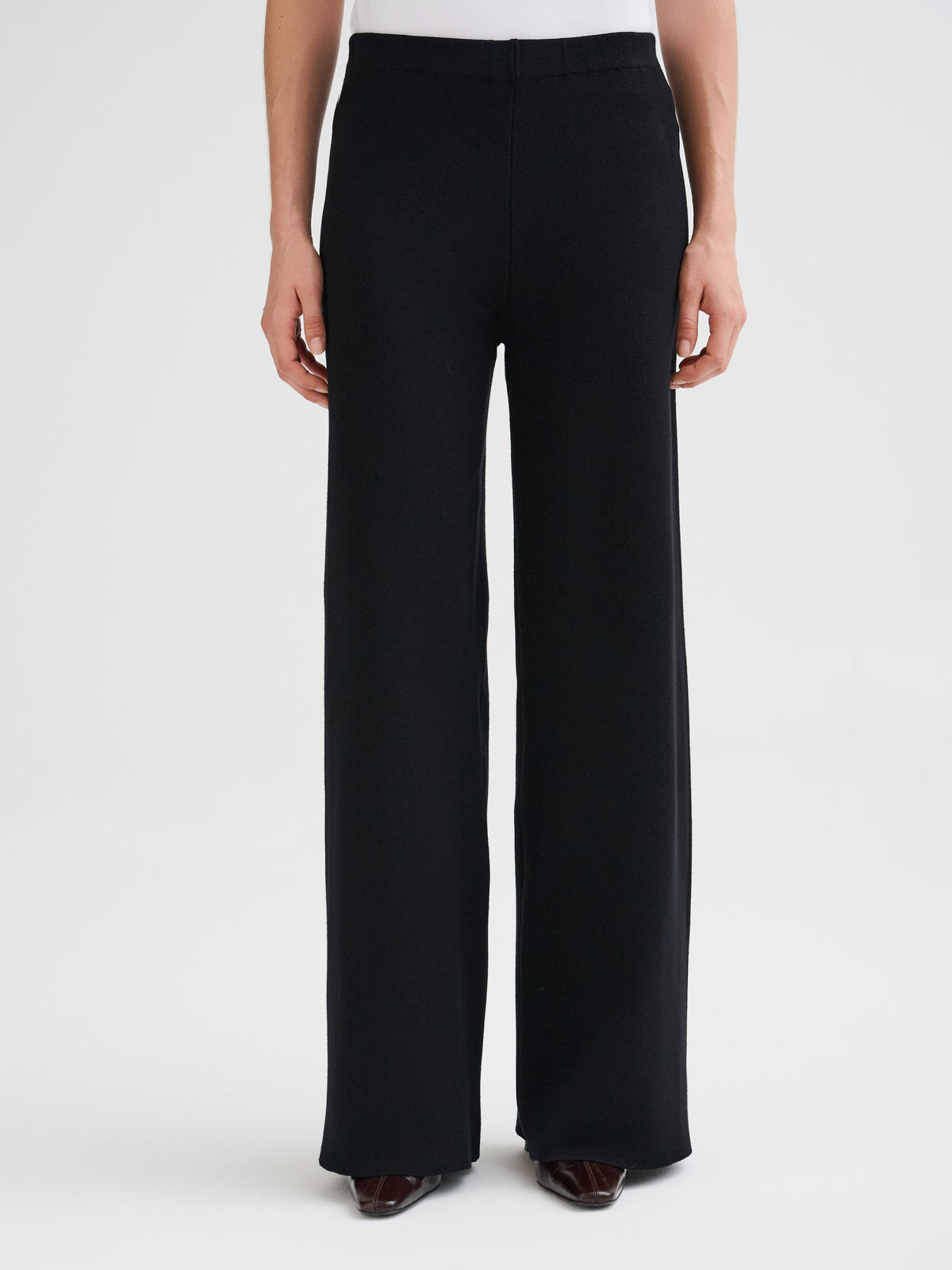 Pantalone in maglia in lana merino
