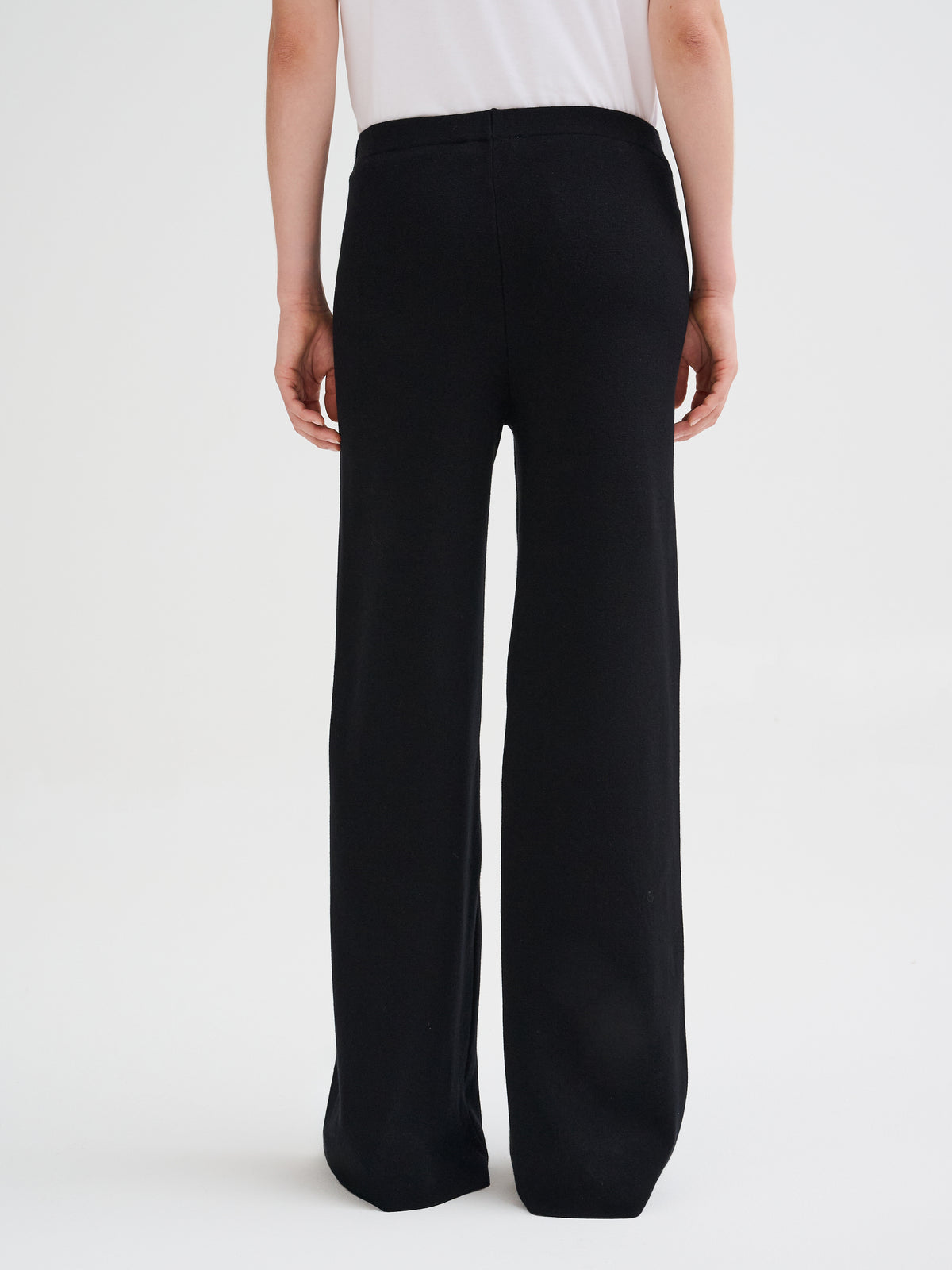 Pantalone in maglia in lana merino