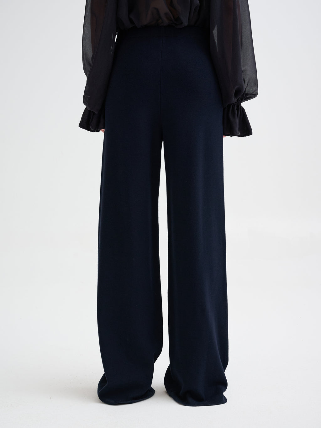 Pantalone in maglia in lana merino
