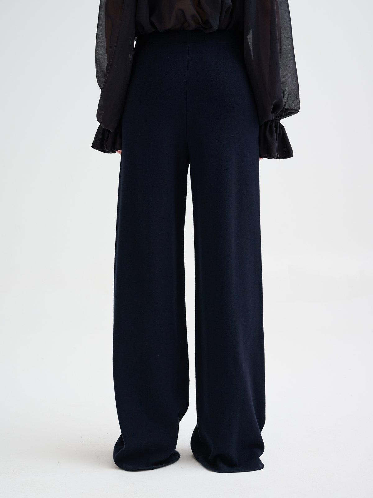 Pantalone in maglia in lana merino