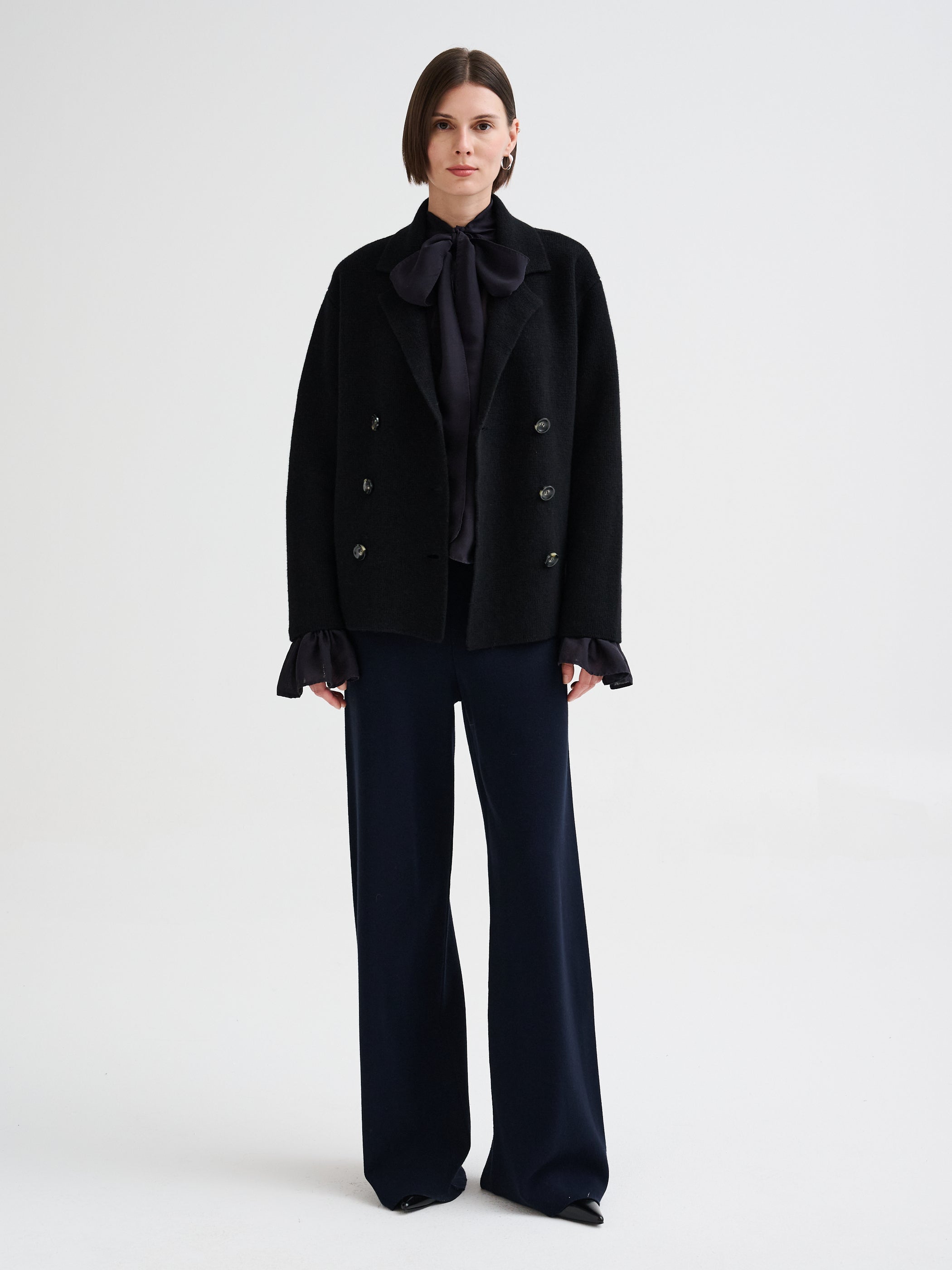 Pantalone in maglia in lana merino